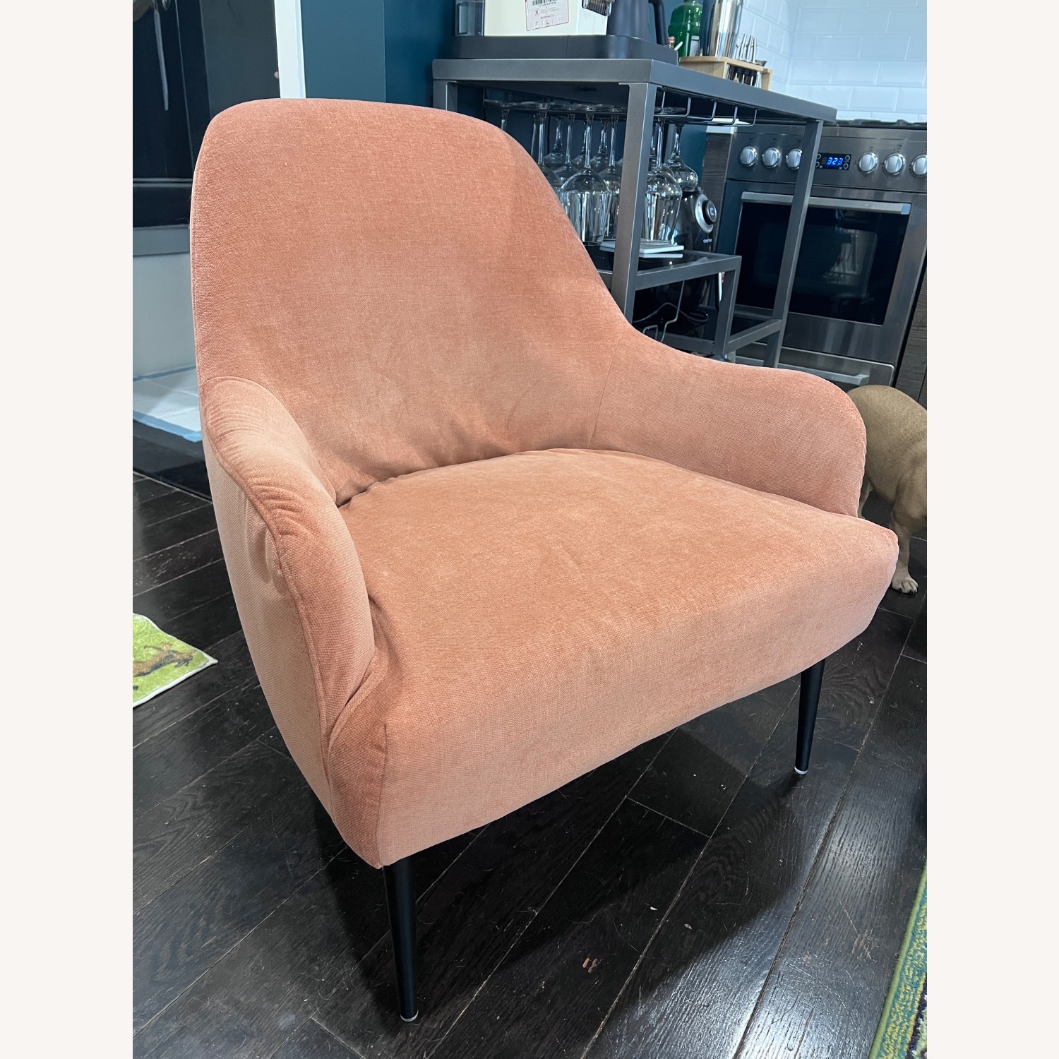 Feather Avalon Orange Mid Century Sitting Chair - image-2