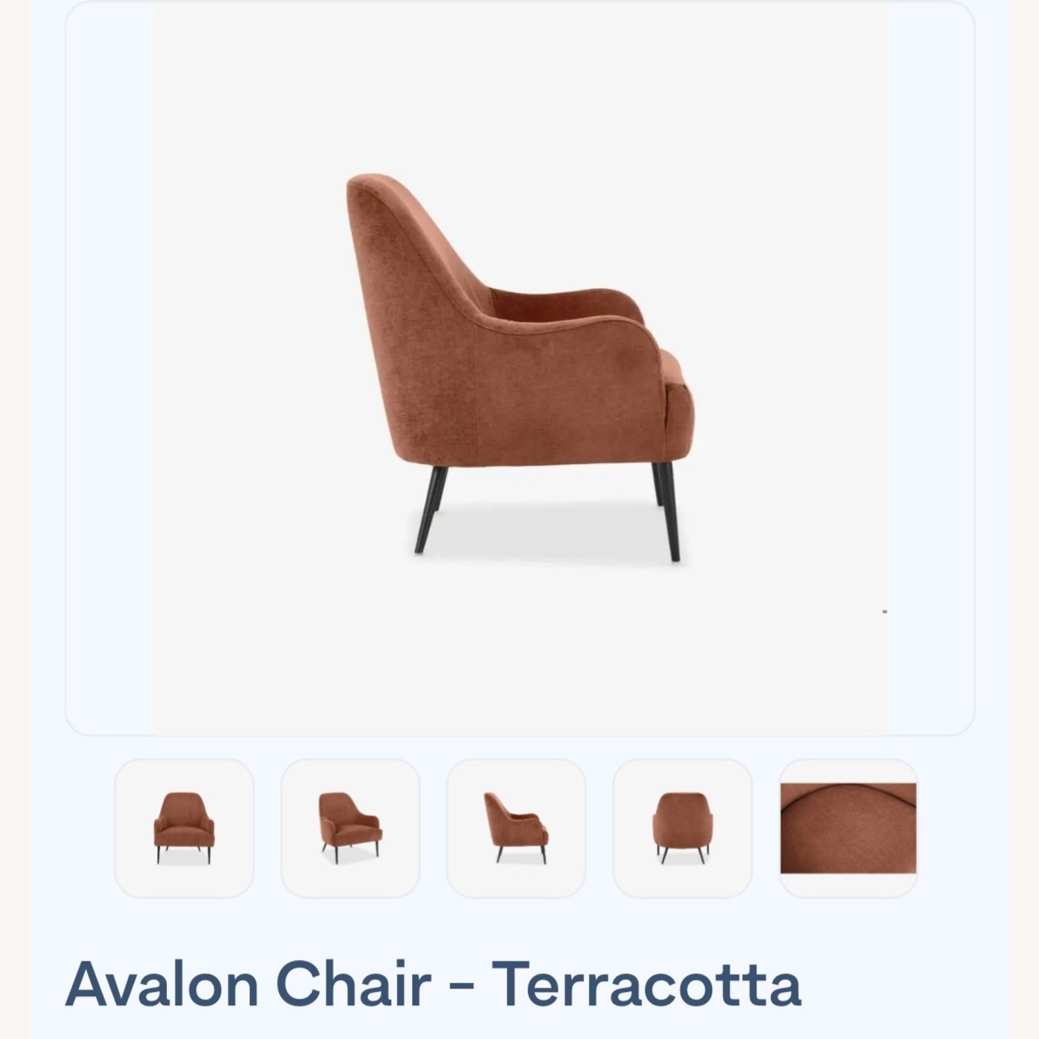 Feather Avalon Orange Mid Century Sitting Chair - image-4