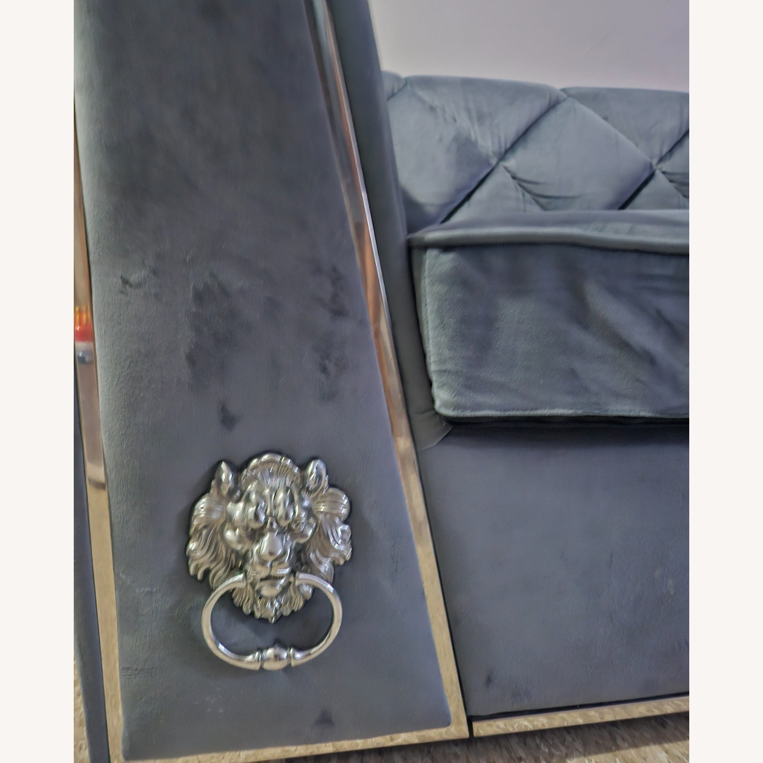 Gray Blue Couch - image-3