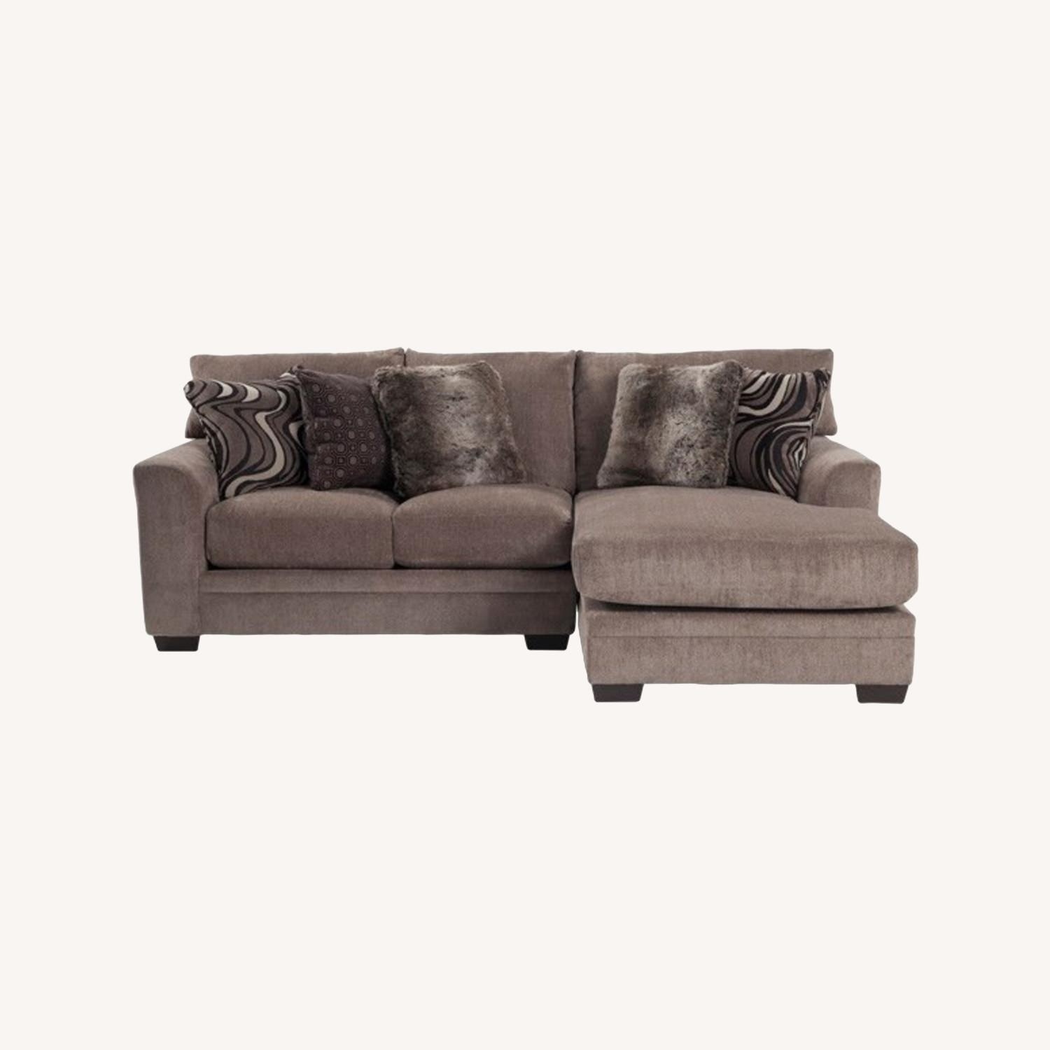 Bob's Discount Furniture Gray Brown Luxe Sectional - image-0