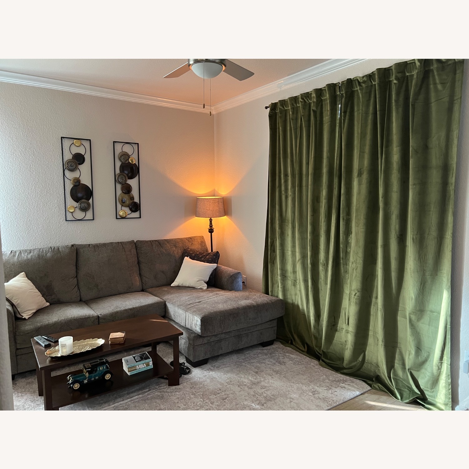 Bob's Discount Furniture Gray Brown Luxe Sectional - image-5