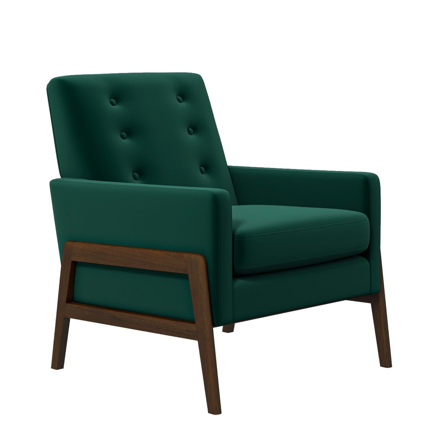 Stella Emerald Green Velvet Lounge Chair - image-6