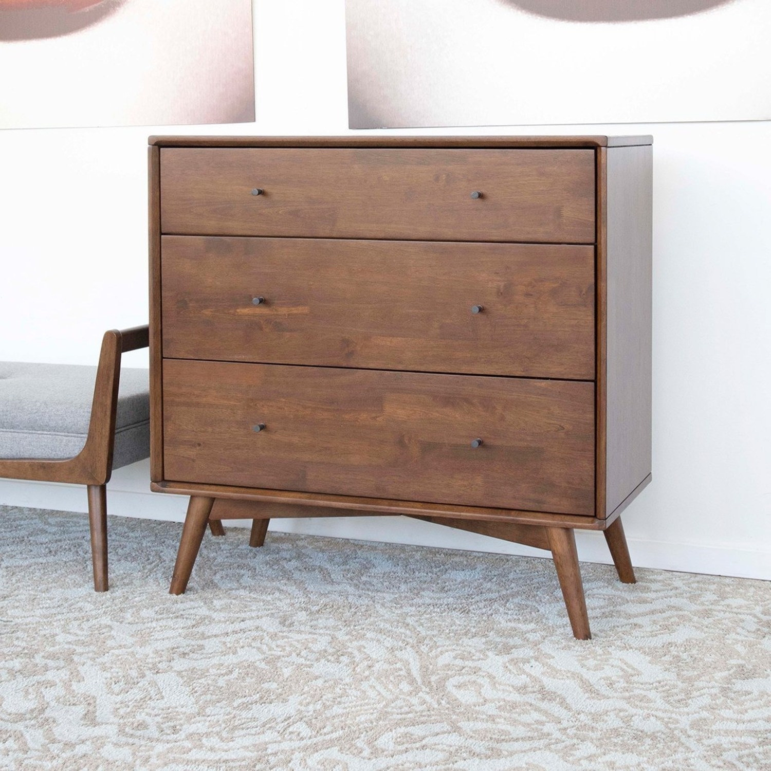 Noak Mid Century Modern Dresser 3 Drawer - image-4
