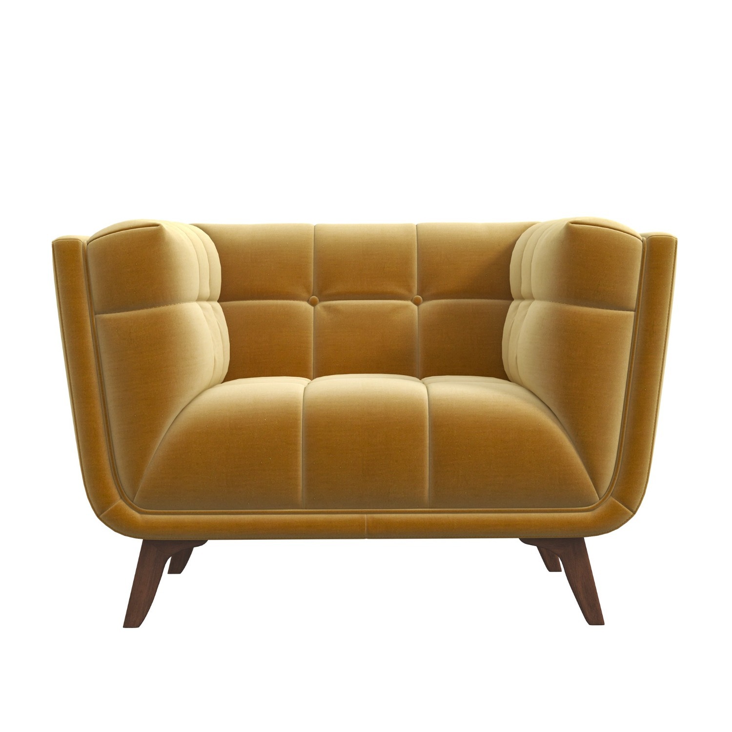 Midinmod Kano Gold Velvet Lounge Chair - image-2