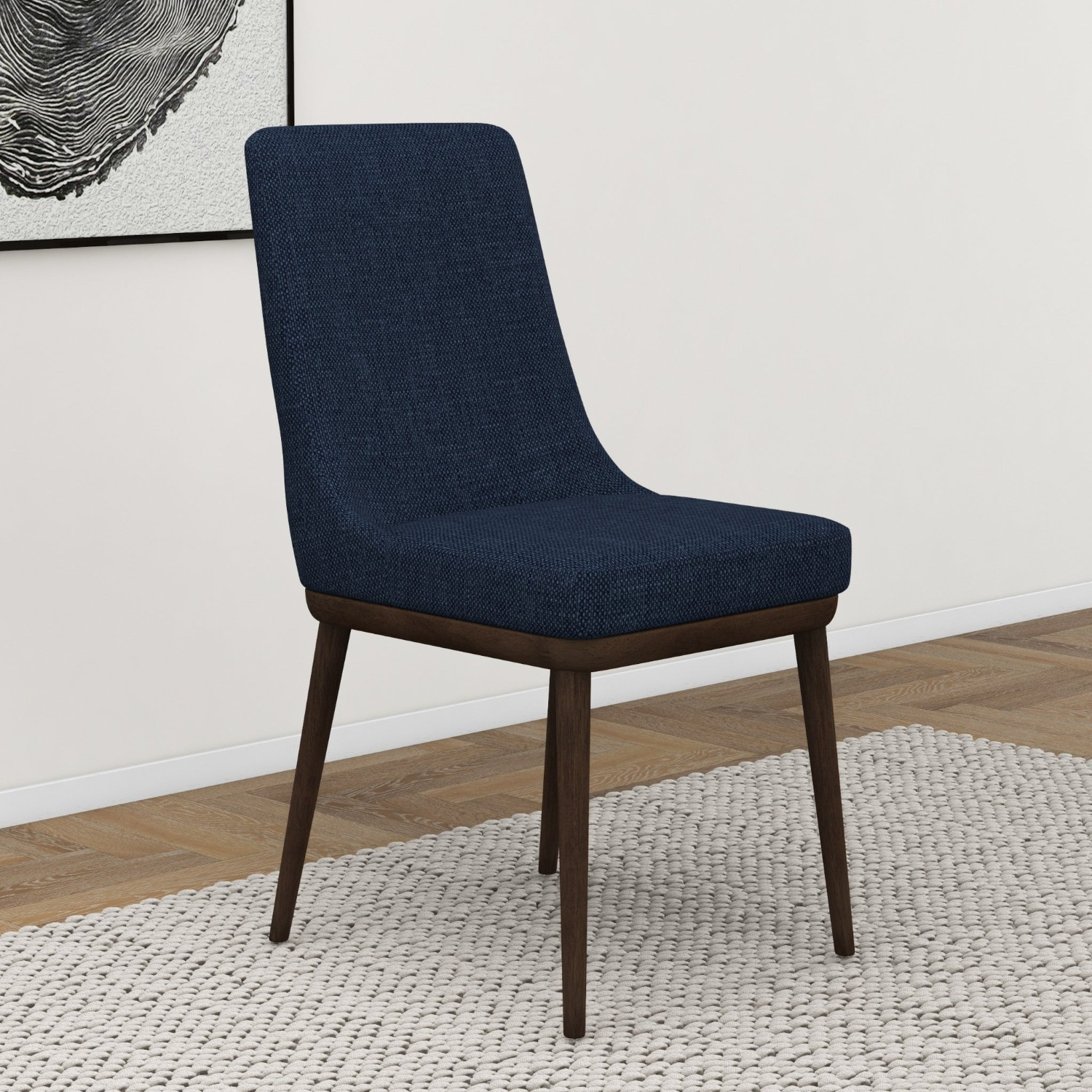 Brighton Dining Chair Navy Blue Set of 2 - image-4