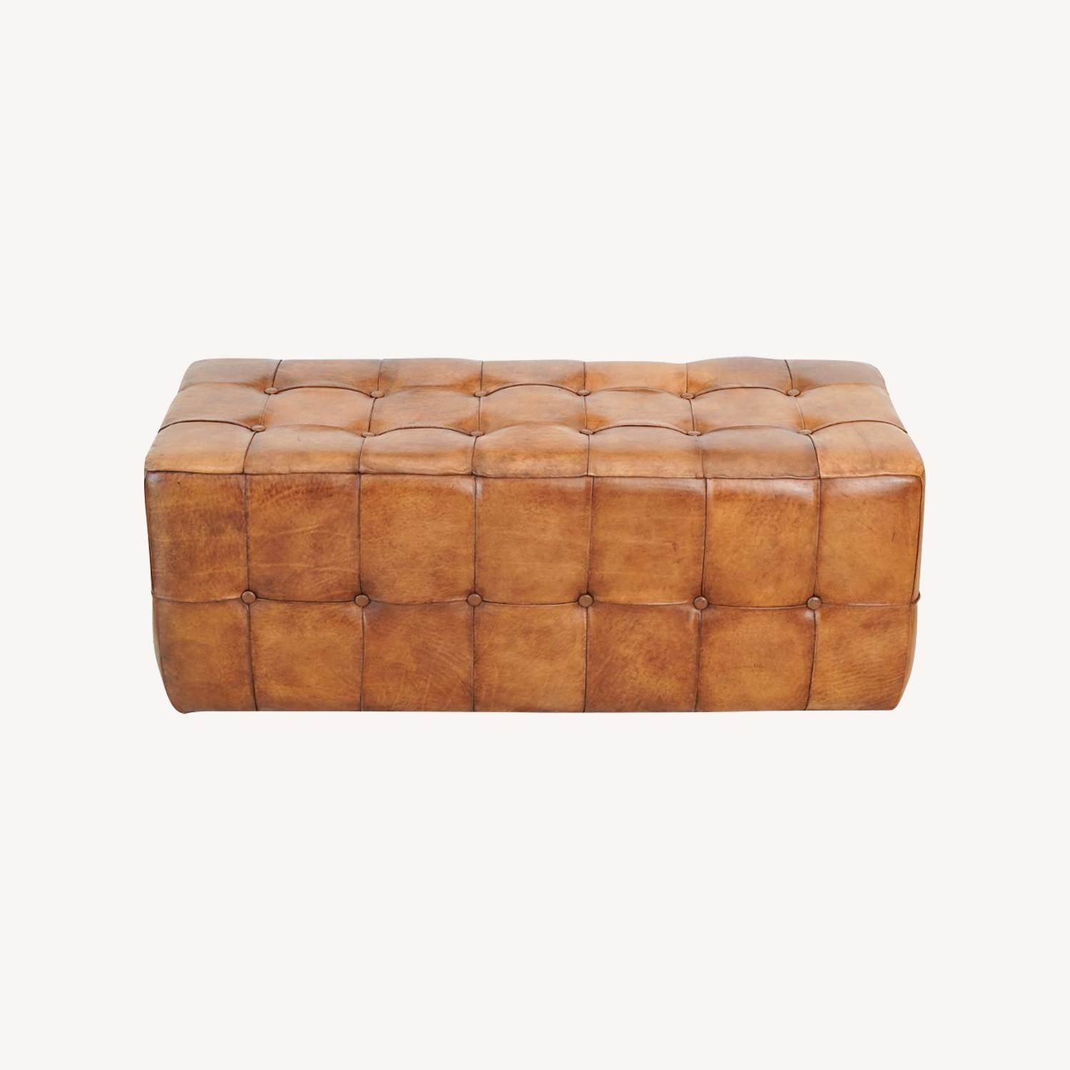 Bunta Genuine Leather Bench - image-0