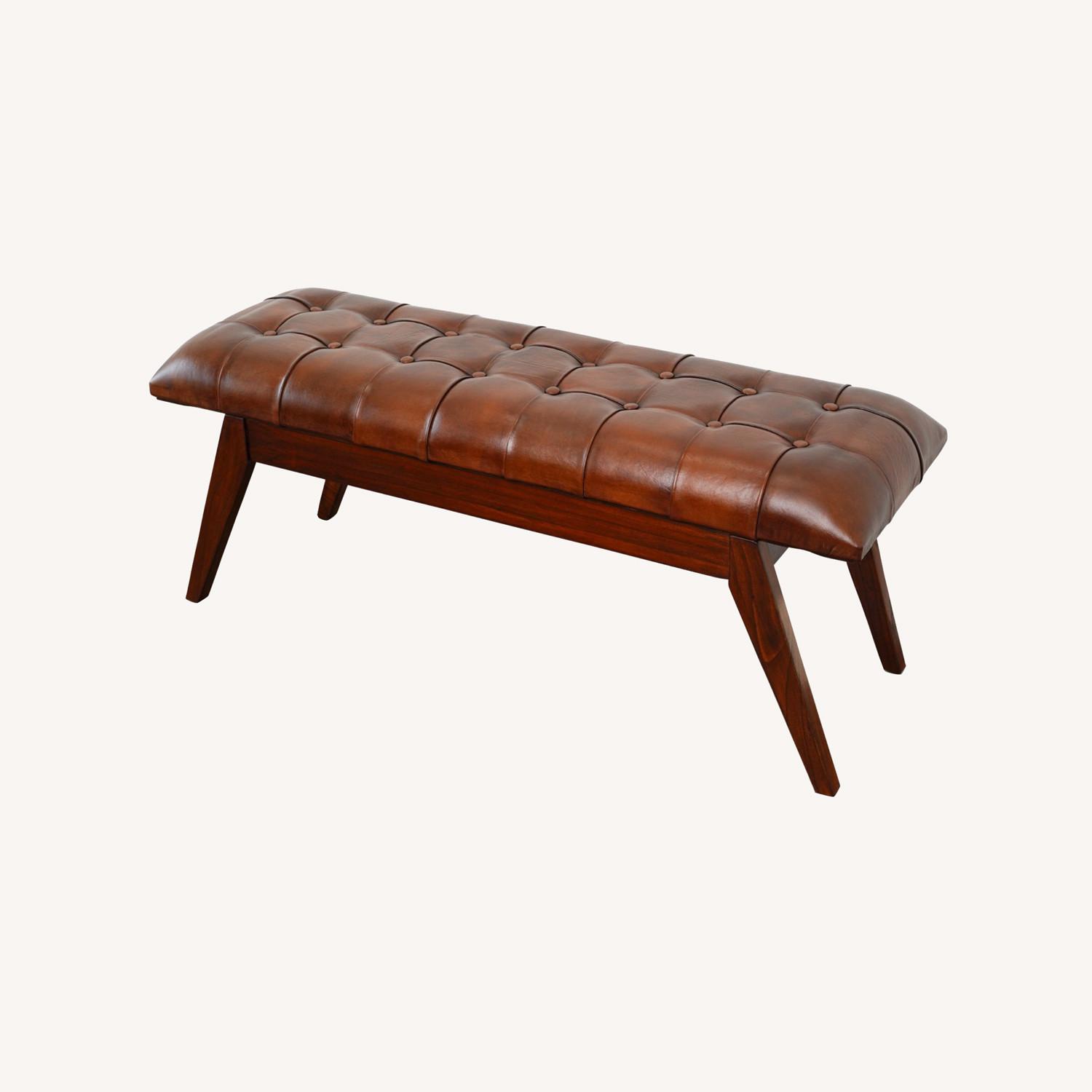 Midinmod Niles Leather Bench - image-0