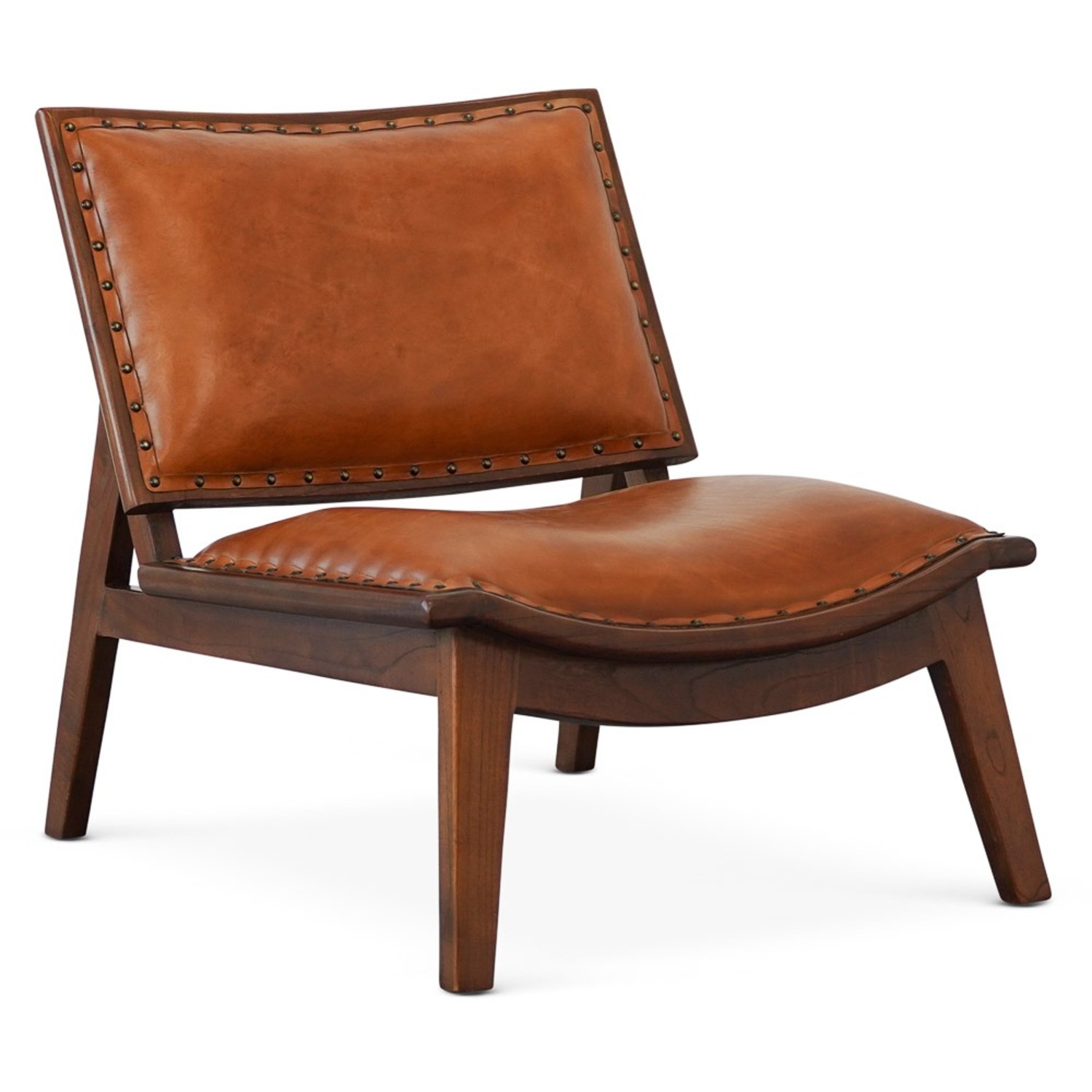 Midinmod Tator Lounge Chair - Tan Leather - image-6