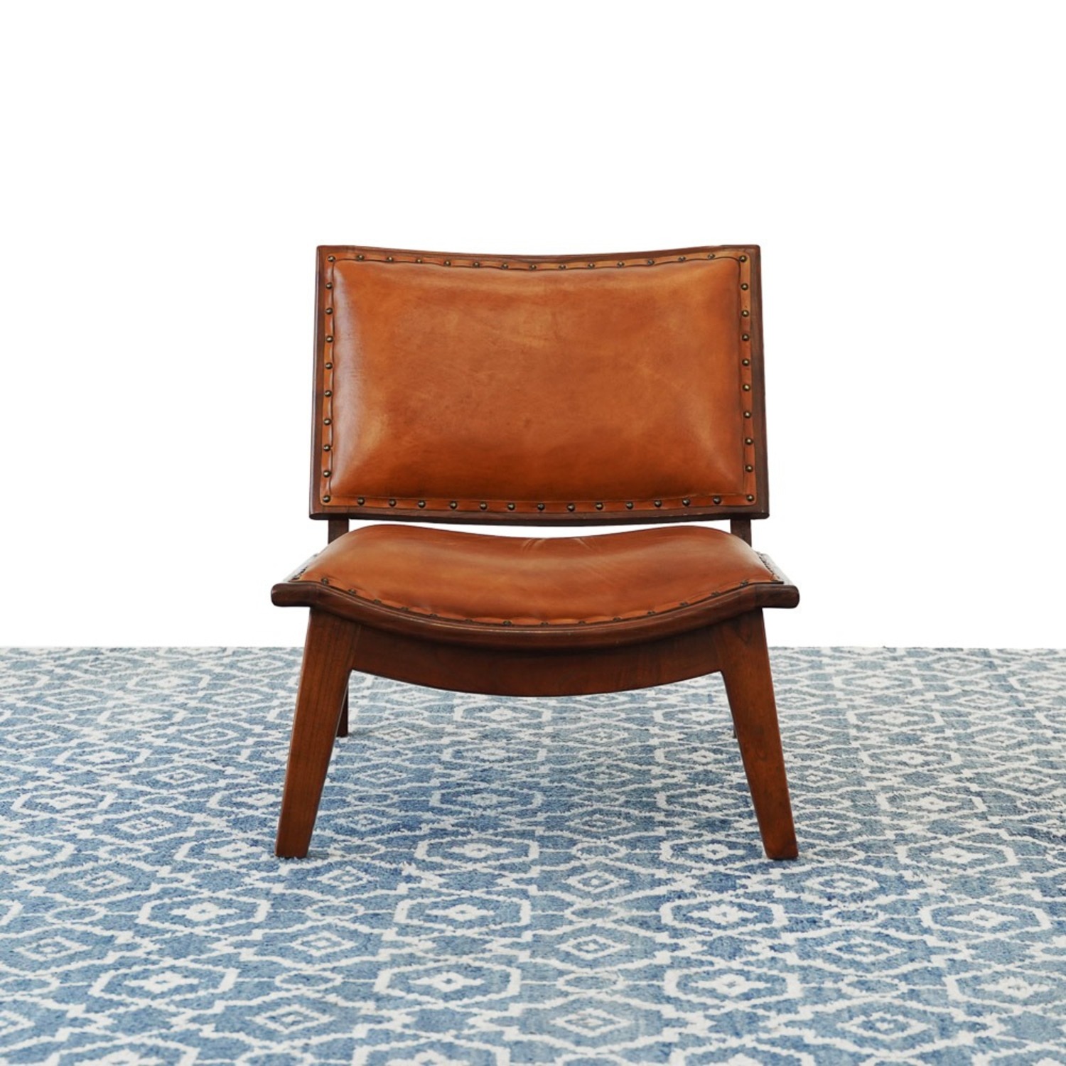 Midinmod Tator Lounge Chair - Tan Leather - image-4