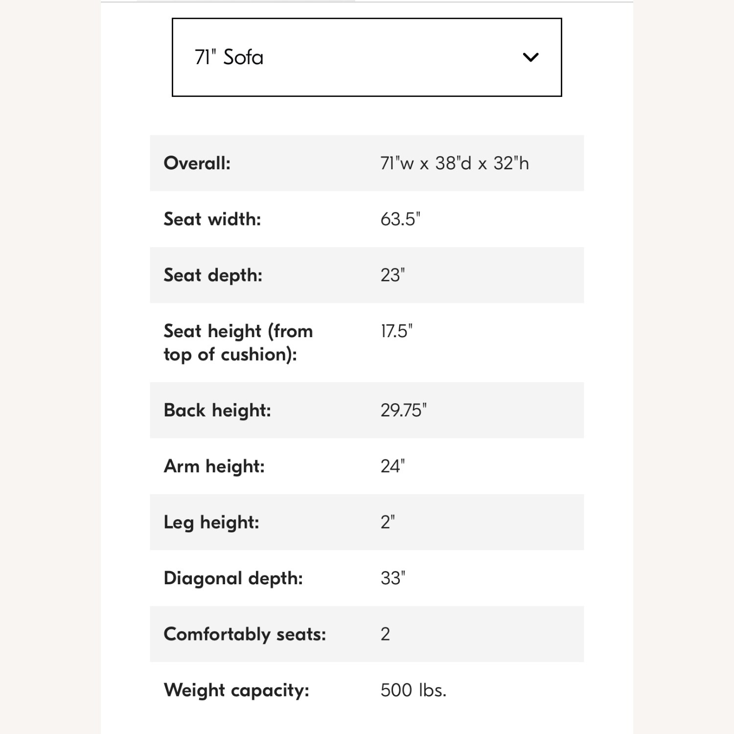 West Elm 71” Marin Sofa - image-2