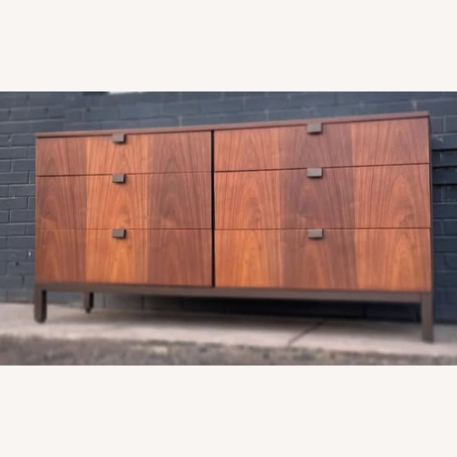 Vintage Milo Baughman 6-Drawer MCM Walnut Dresser - image-3