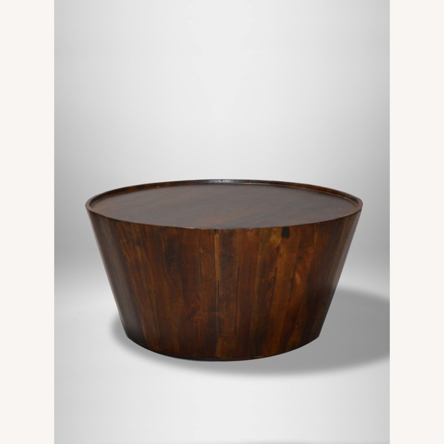 Round Wood Coffee Table - image-4