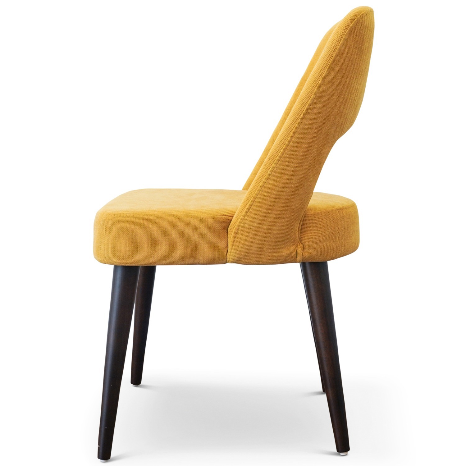 Ariana Mid Century Modern Yellow Dining Chair - image-1