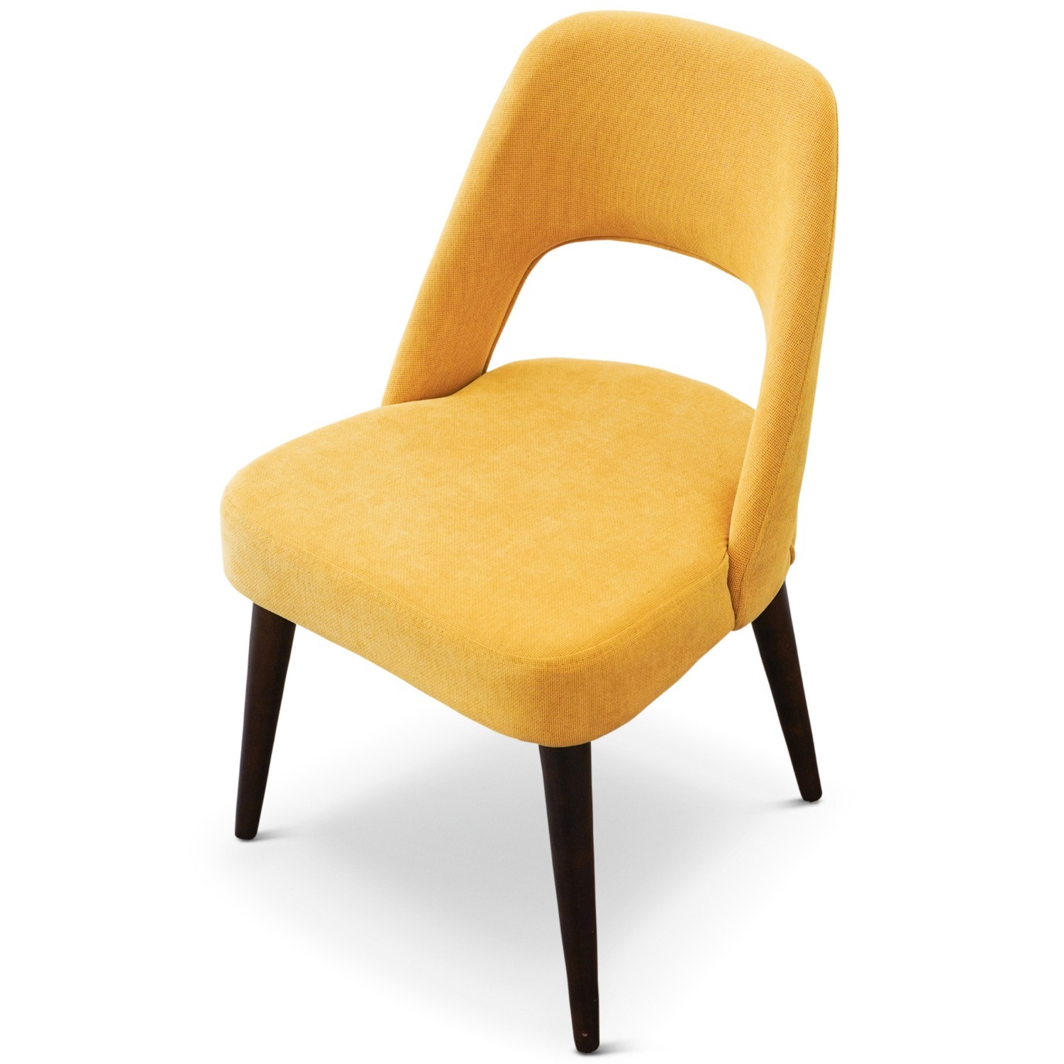 Ariana Mid Century Modern Yellow Dining Chair - image-5
