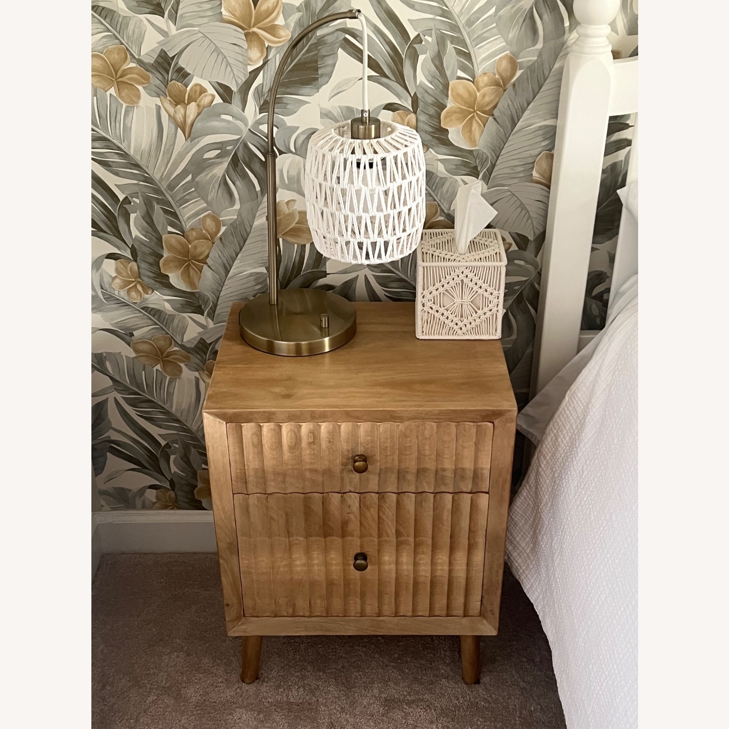 Home Goods Two Drawer Night Stand - image-1