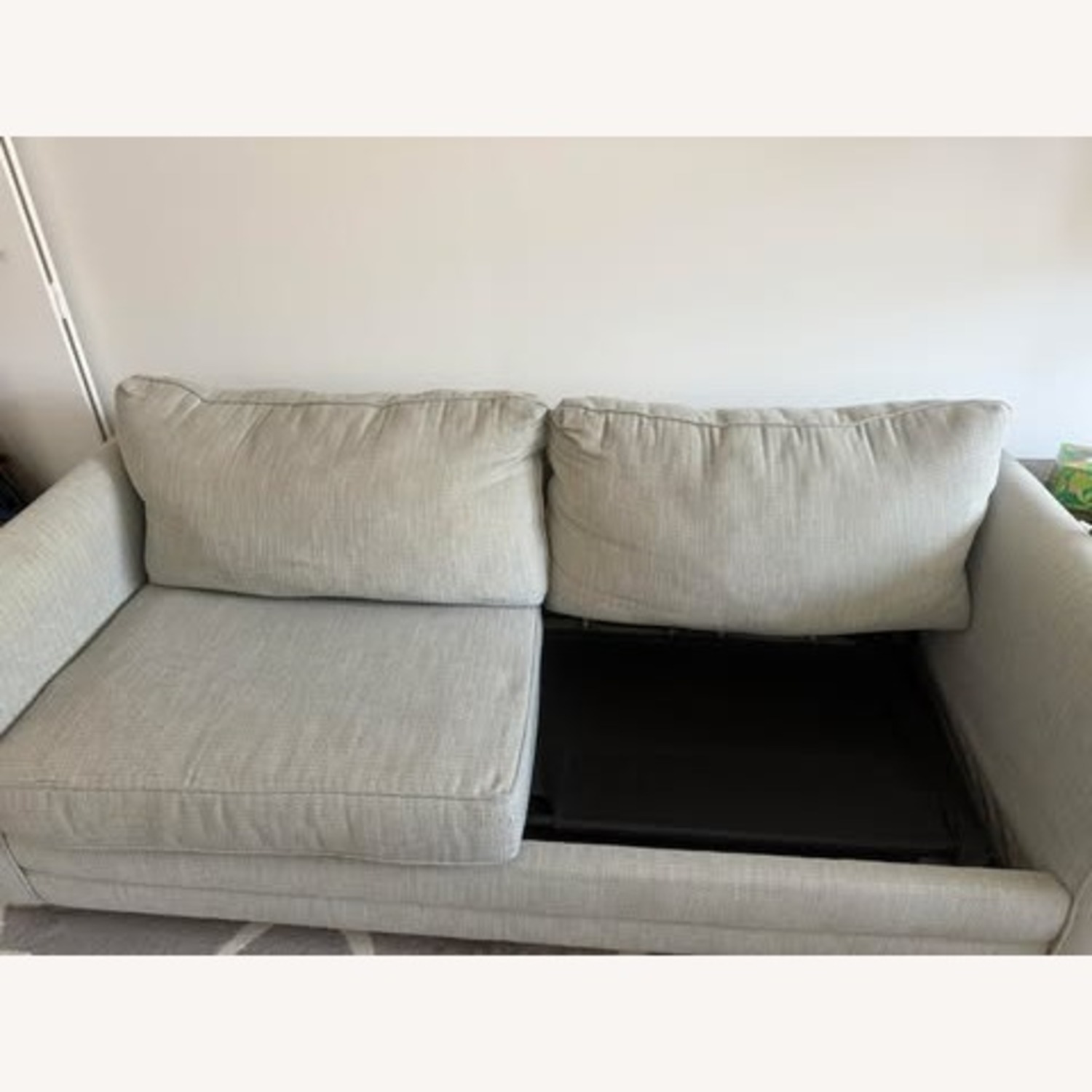 Wayfair Large Gray Pullout Couch (Queen Mattress) - image-3