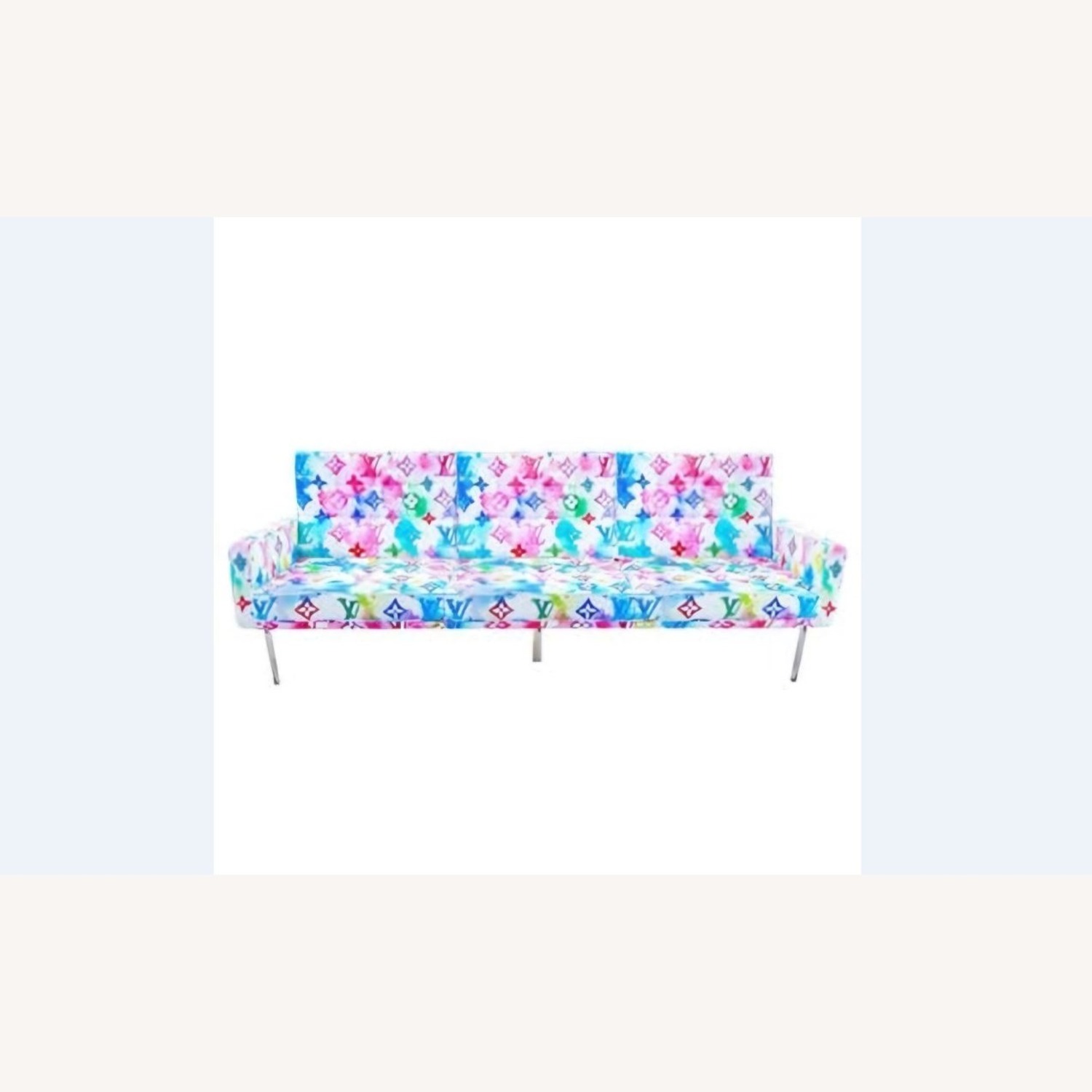 Louis Vuitton Custom Monogram Watercolor Couch - image-3