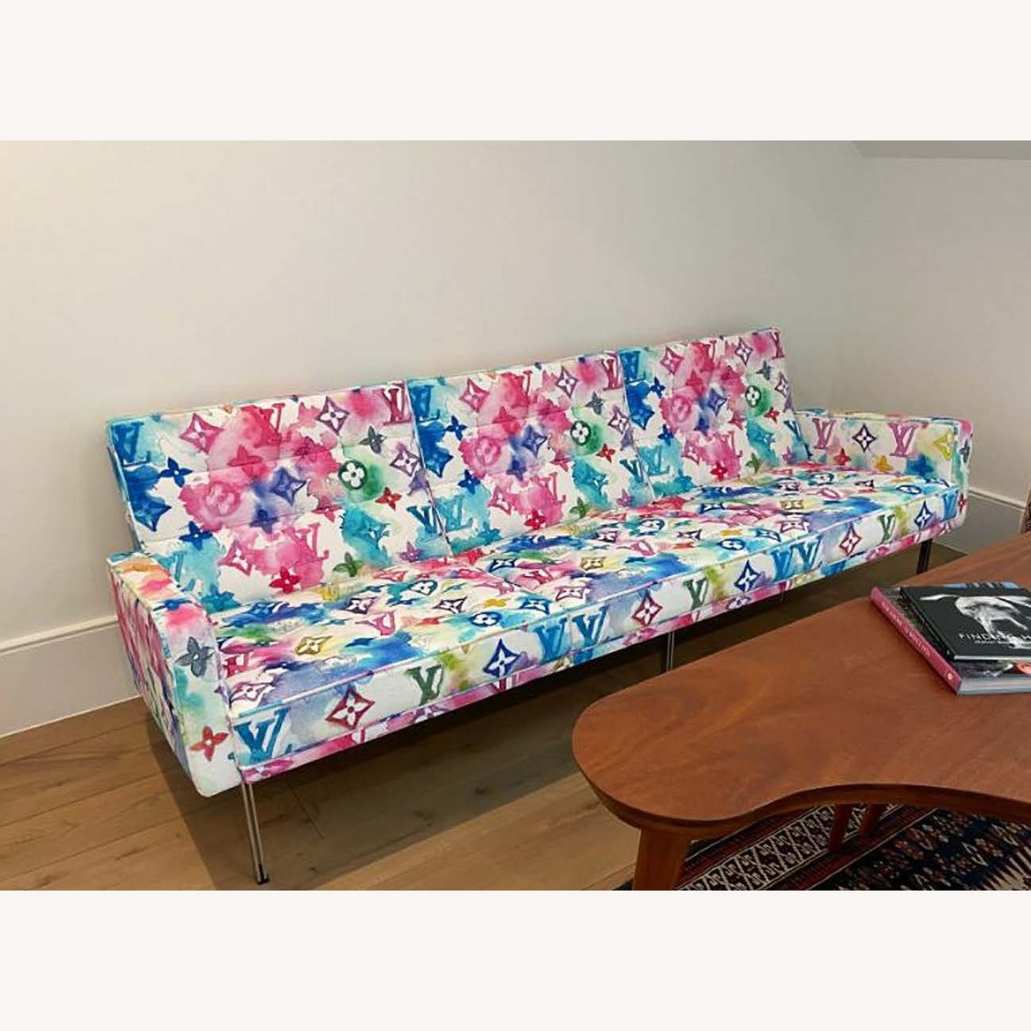 Louis Vuitton Custom Monogram Watercolor Couch - image-2