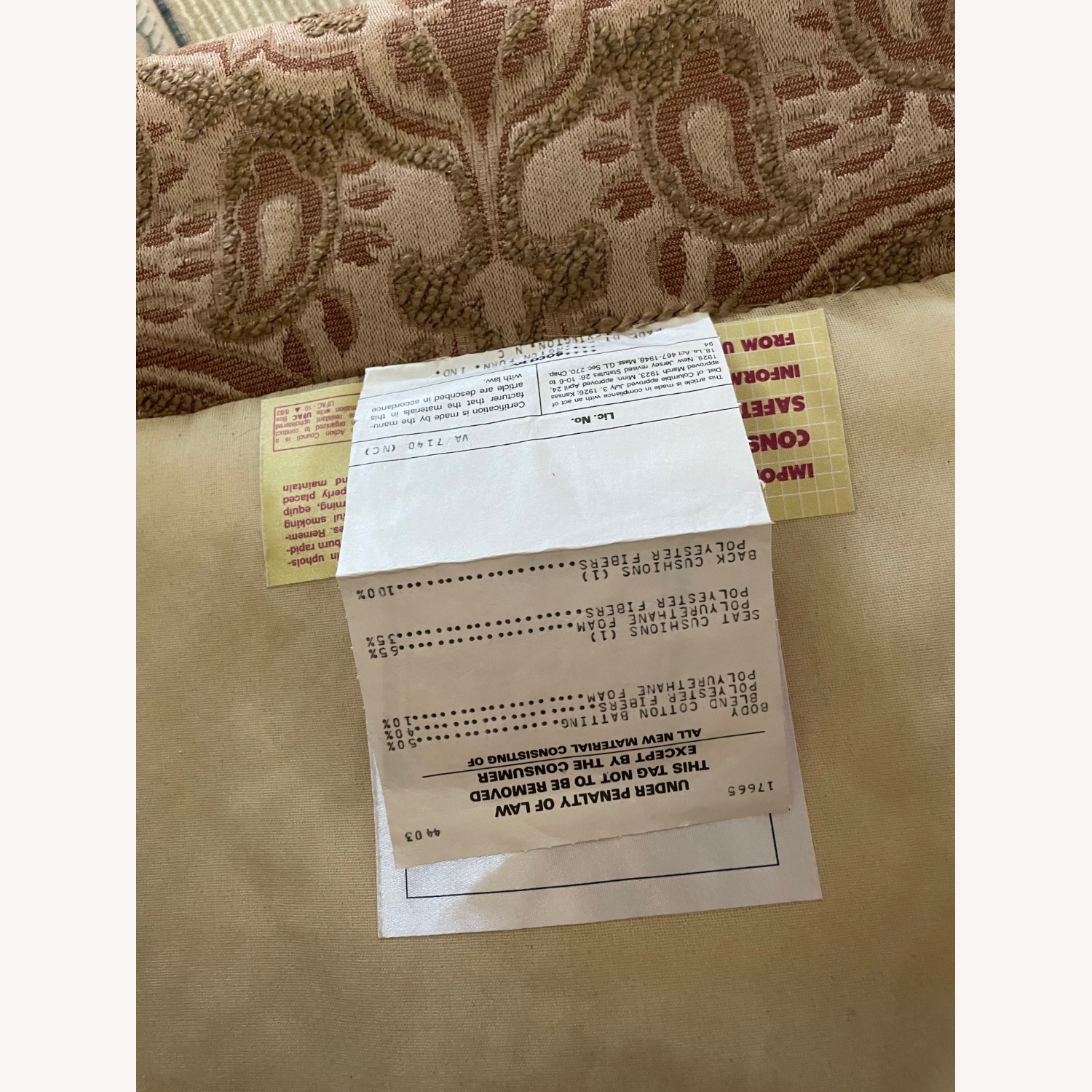 Formal Arm Chair Lexington Brand Fabric Firm - image-5