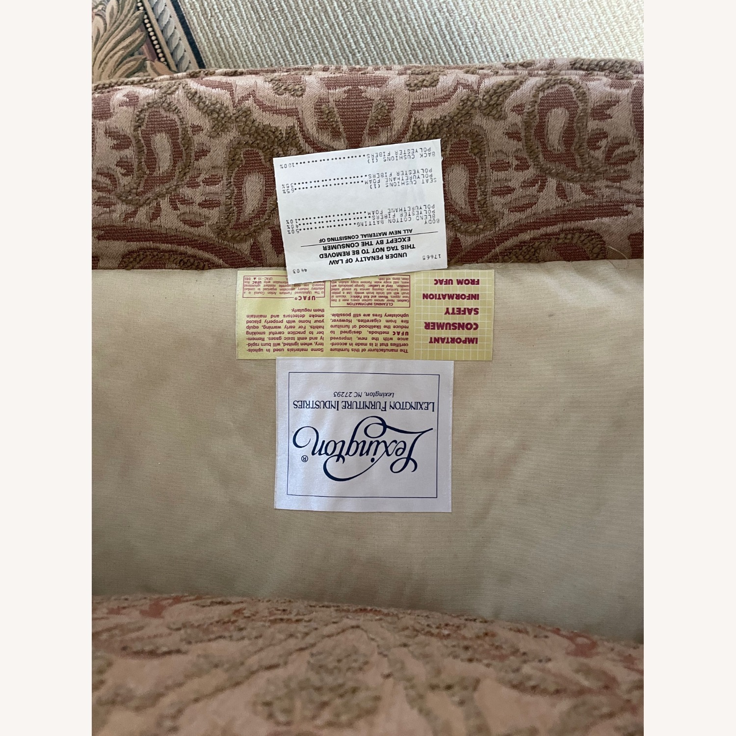 Formal Arm Chair Lexington Brand Fabric Firm - image-2