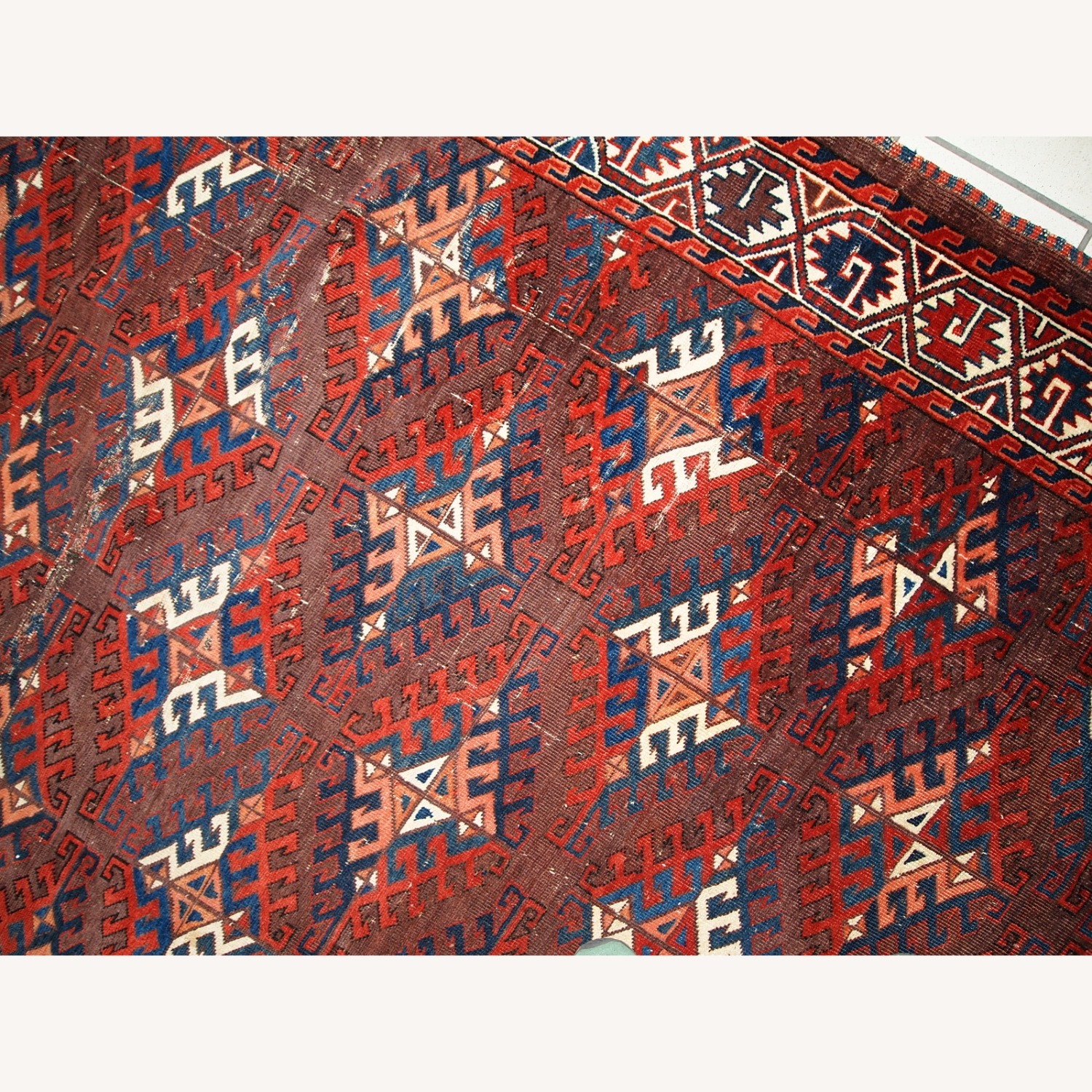 Handmade Antique Turkmen Yomud Rug - AptDeco