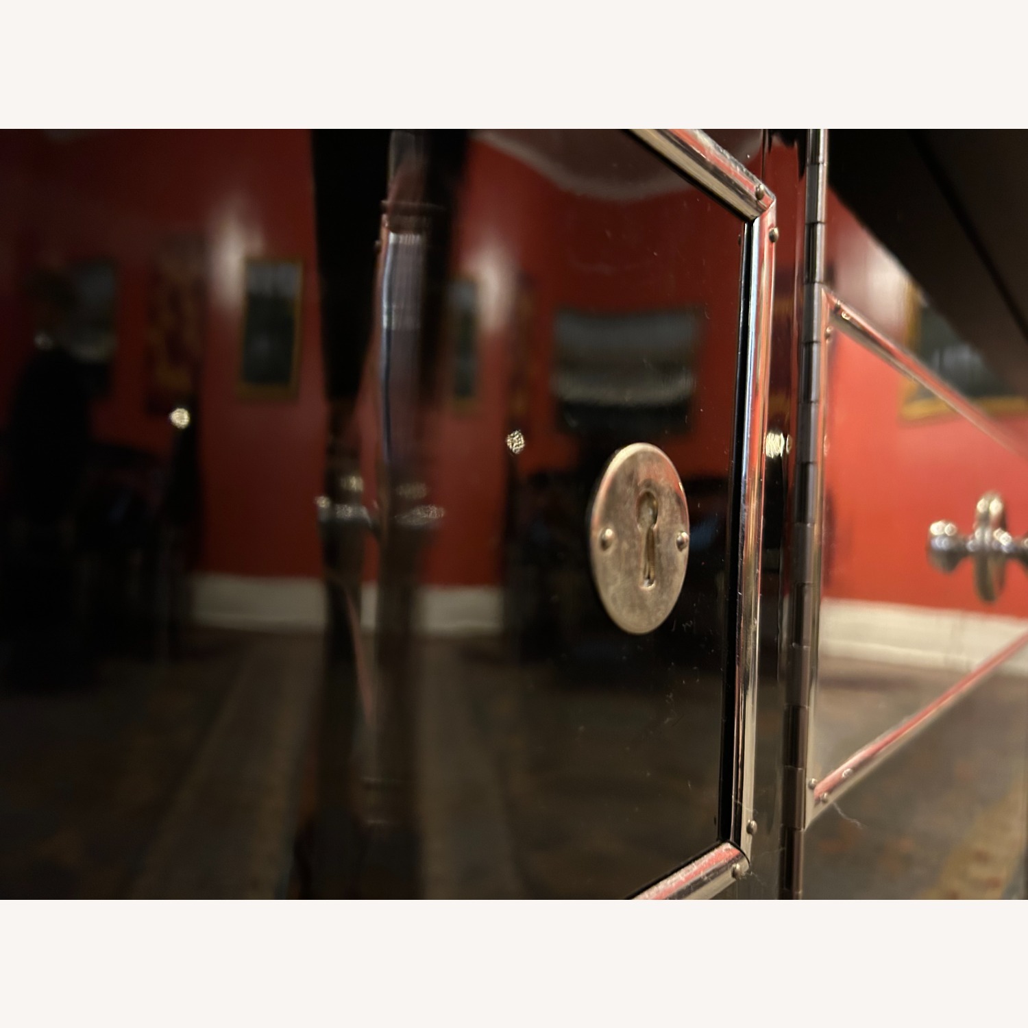 Art Deco Longboard with a Big Mirror Stripe - image-4