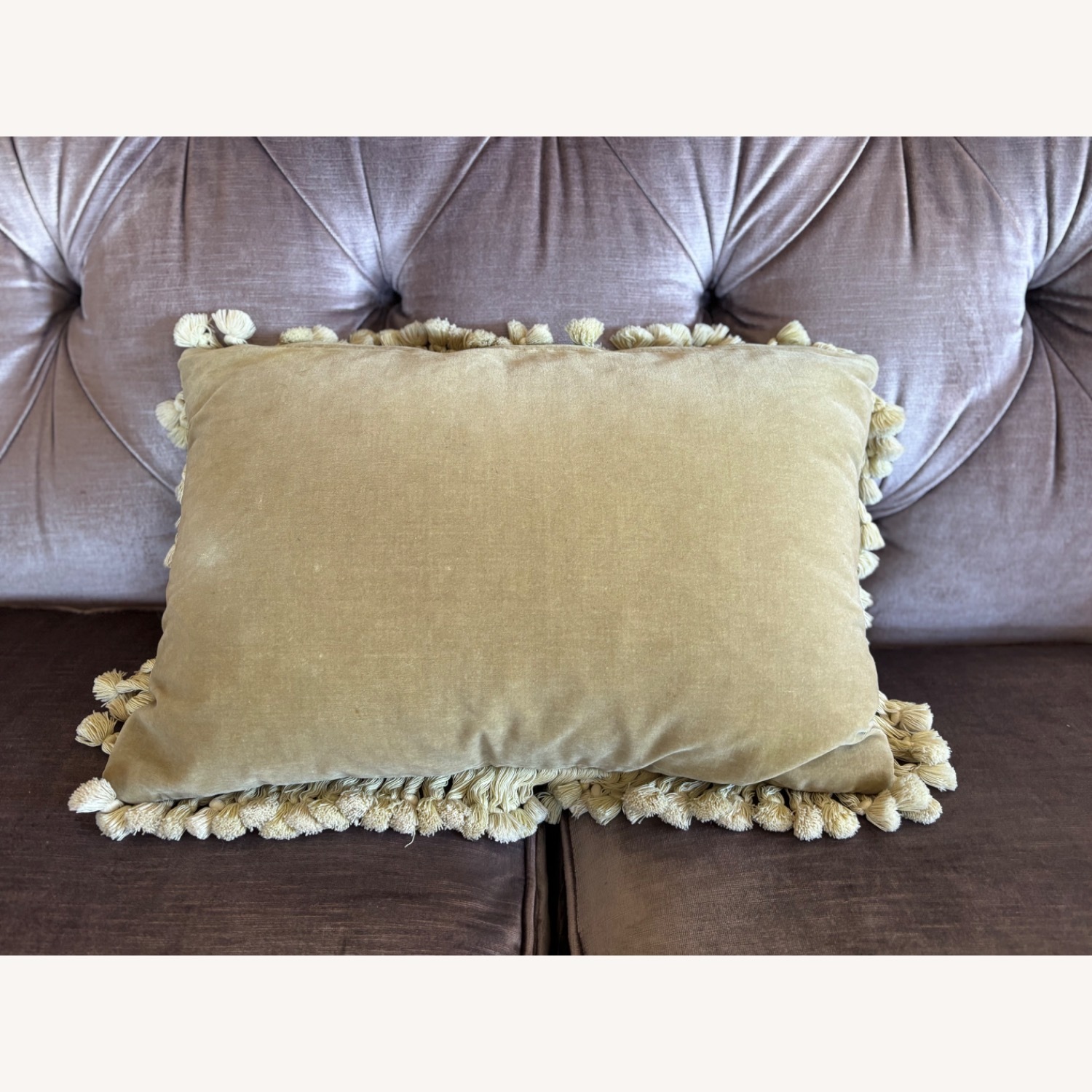 Floral Wool Accent Pillow - image-3