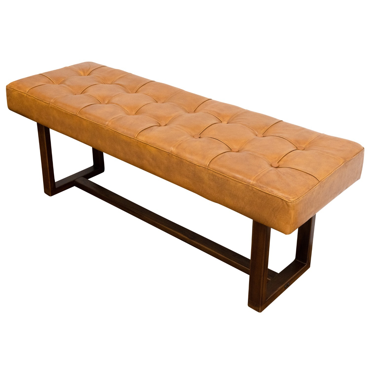 Midinmod Sumba Tan Leather Bench - image-6