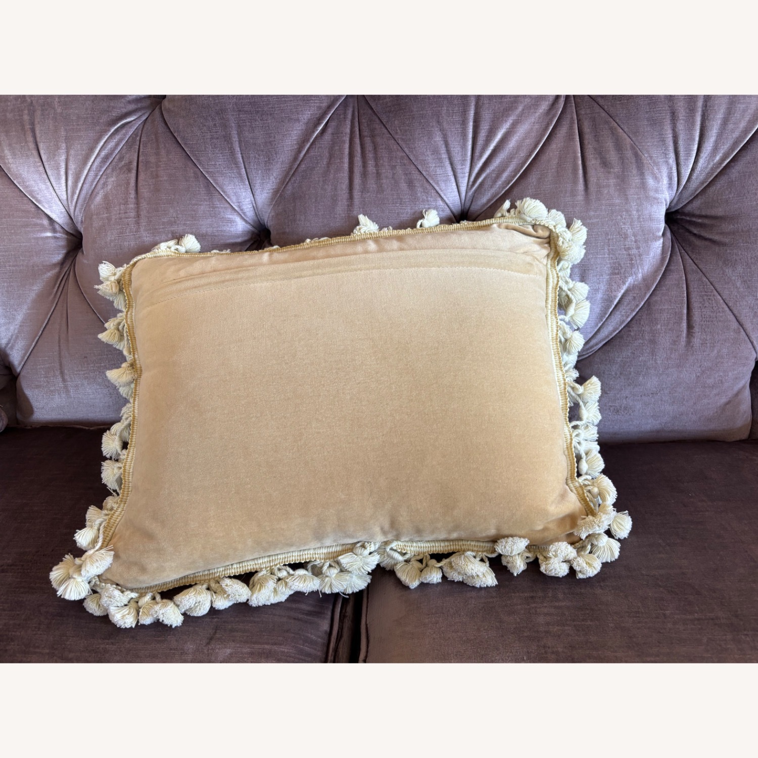 Floral Wool Accent Pillow - image-3
