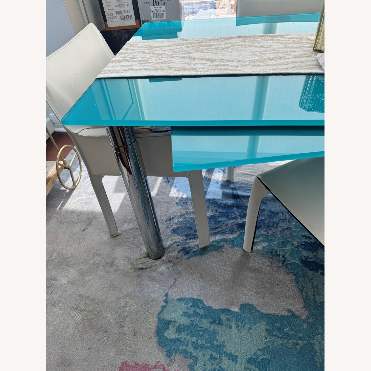 Draenert Designer Custom Back-painted Glass Table - image-4
