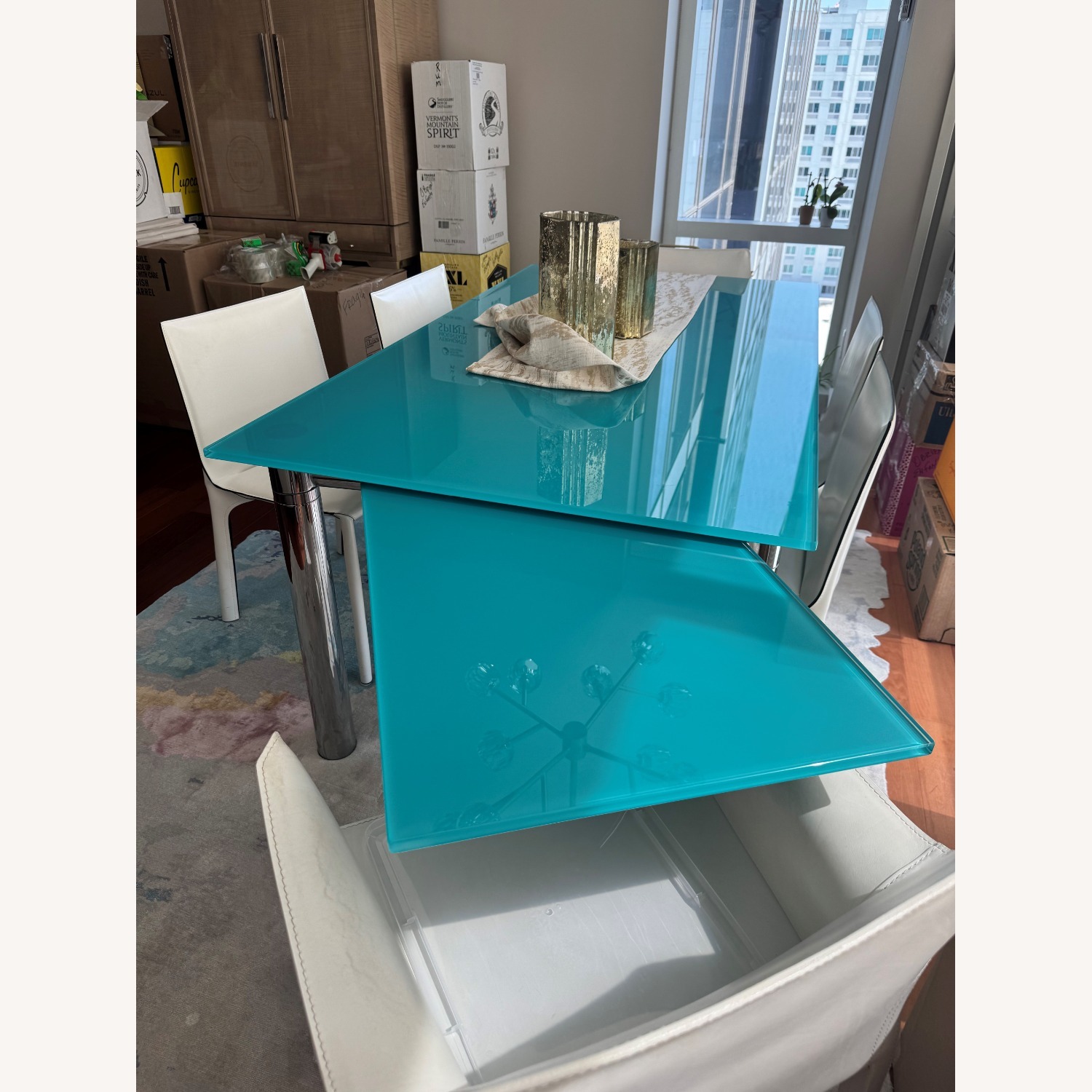 Draenert Designer Custom Back-painted Glass Table - image-2