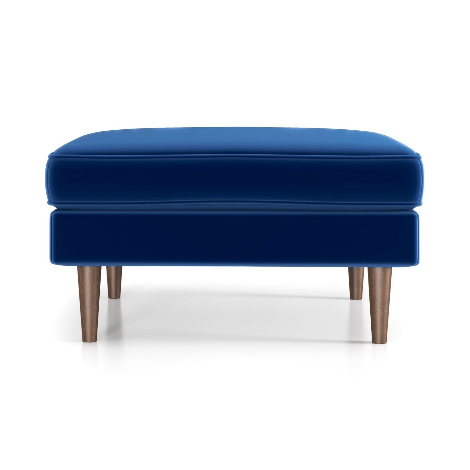 Midinmod Fordham Blue Velvet Ottoman - image-1