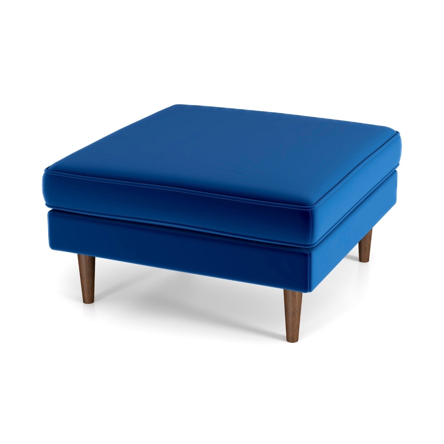 Midinmod Fordham Blue Velvet Ottoman - image-7