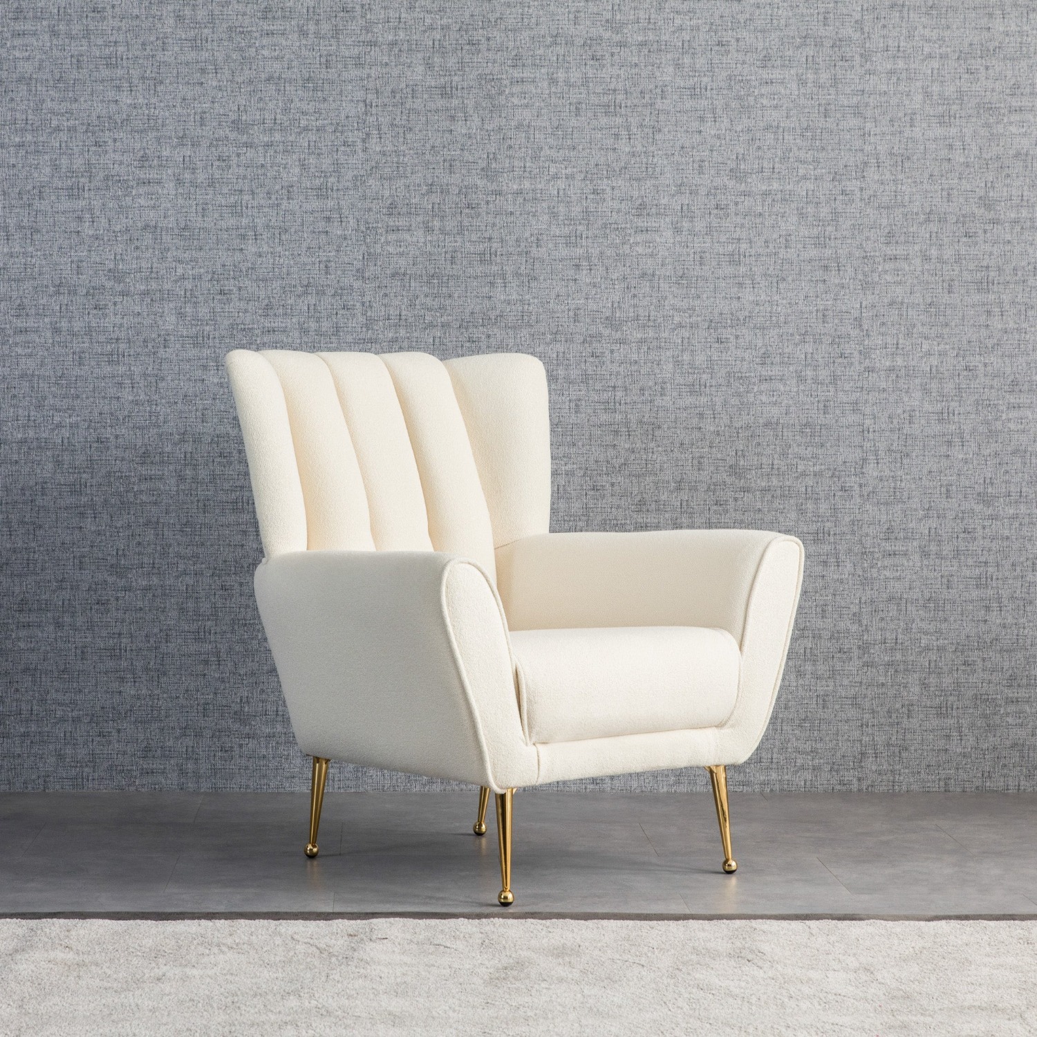 Amelia Chair Beige Boucle - image-5