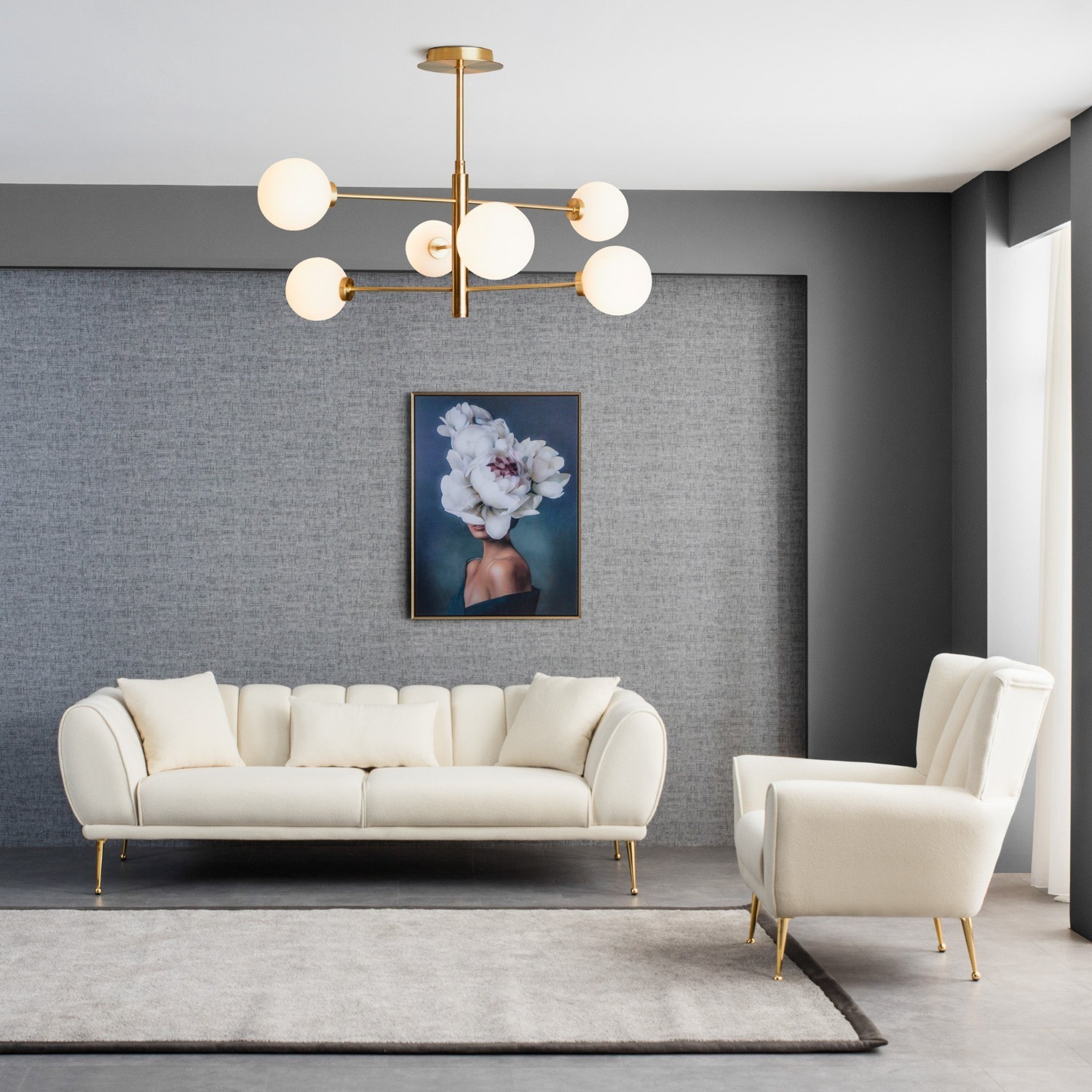 Amelia Chair Beige Boucle - image-2