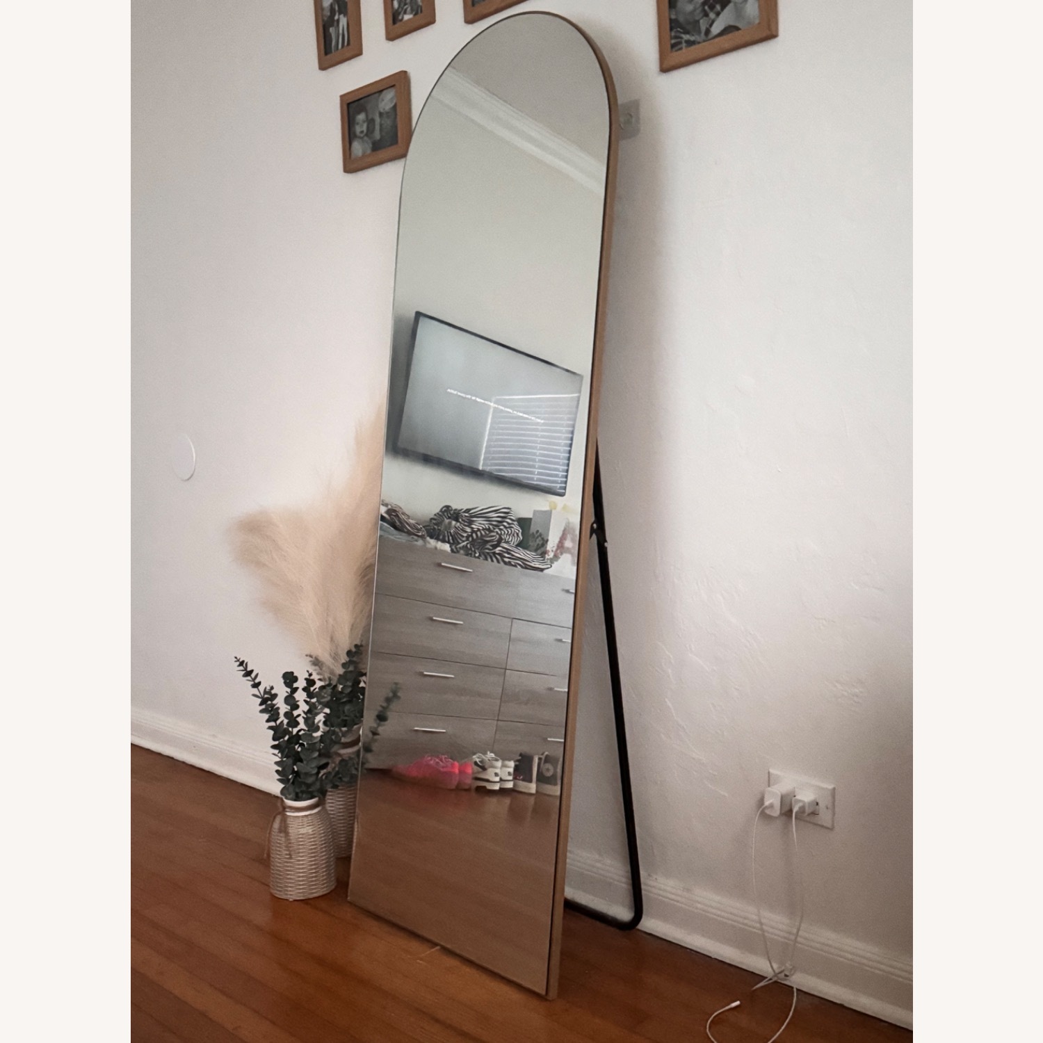 Wayfair Gold Round Mirror - image-1