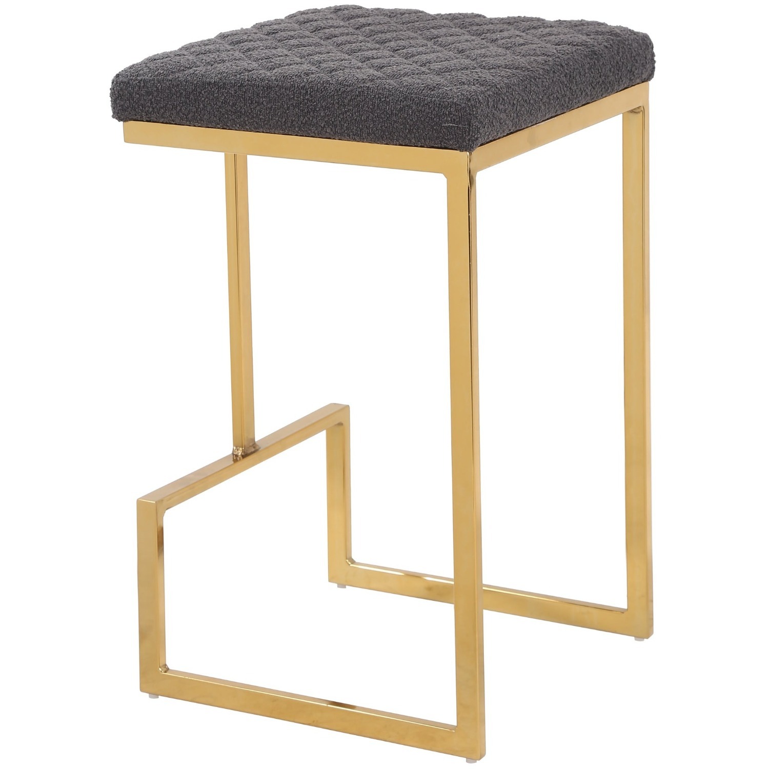 Felicia Grey Boucle Counter Stool - image-6
