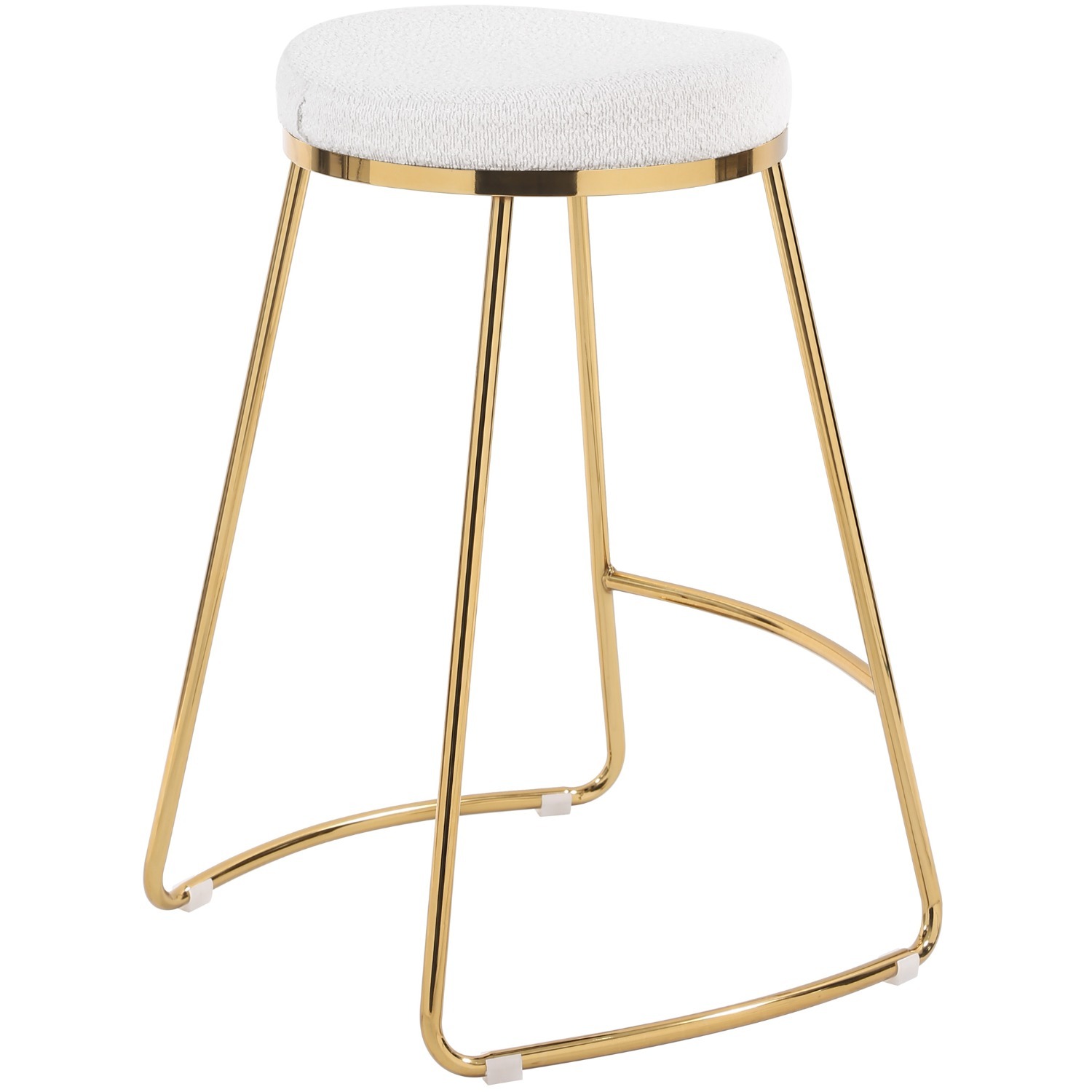 Bissel Beige Boucle Counter Stool - image-7