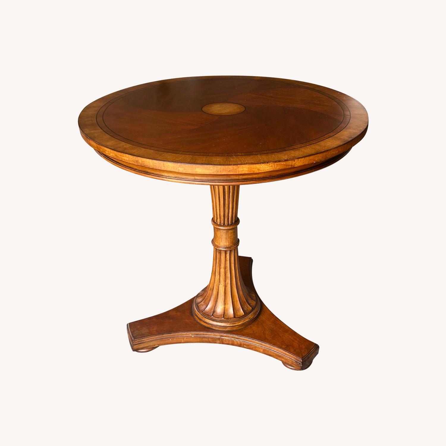Ethan Allen Carved Pedestal Table - image-10