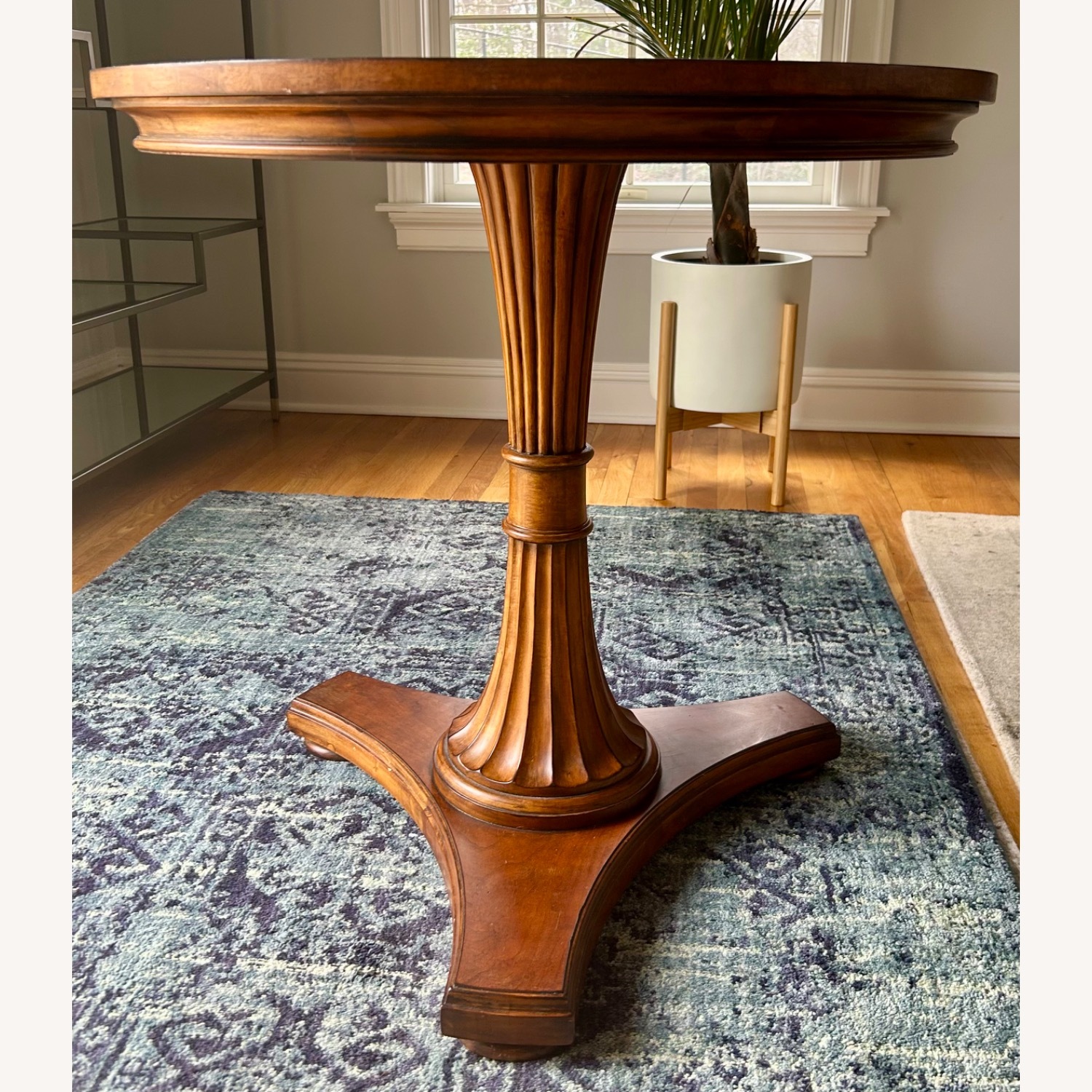Ethan Allen Carved Pedestal Table - image-6