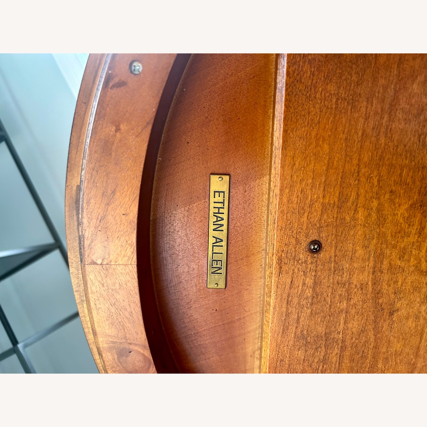 Ethan Allen Carved Pedestal Table - image-5