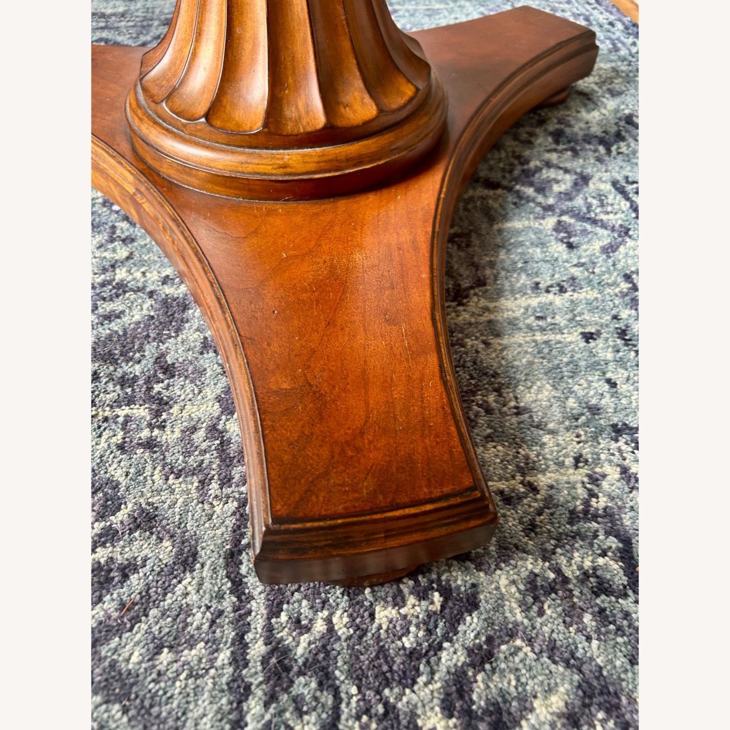 Ethan Allen Carved Pedestal Table - image-3