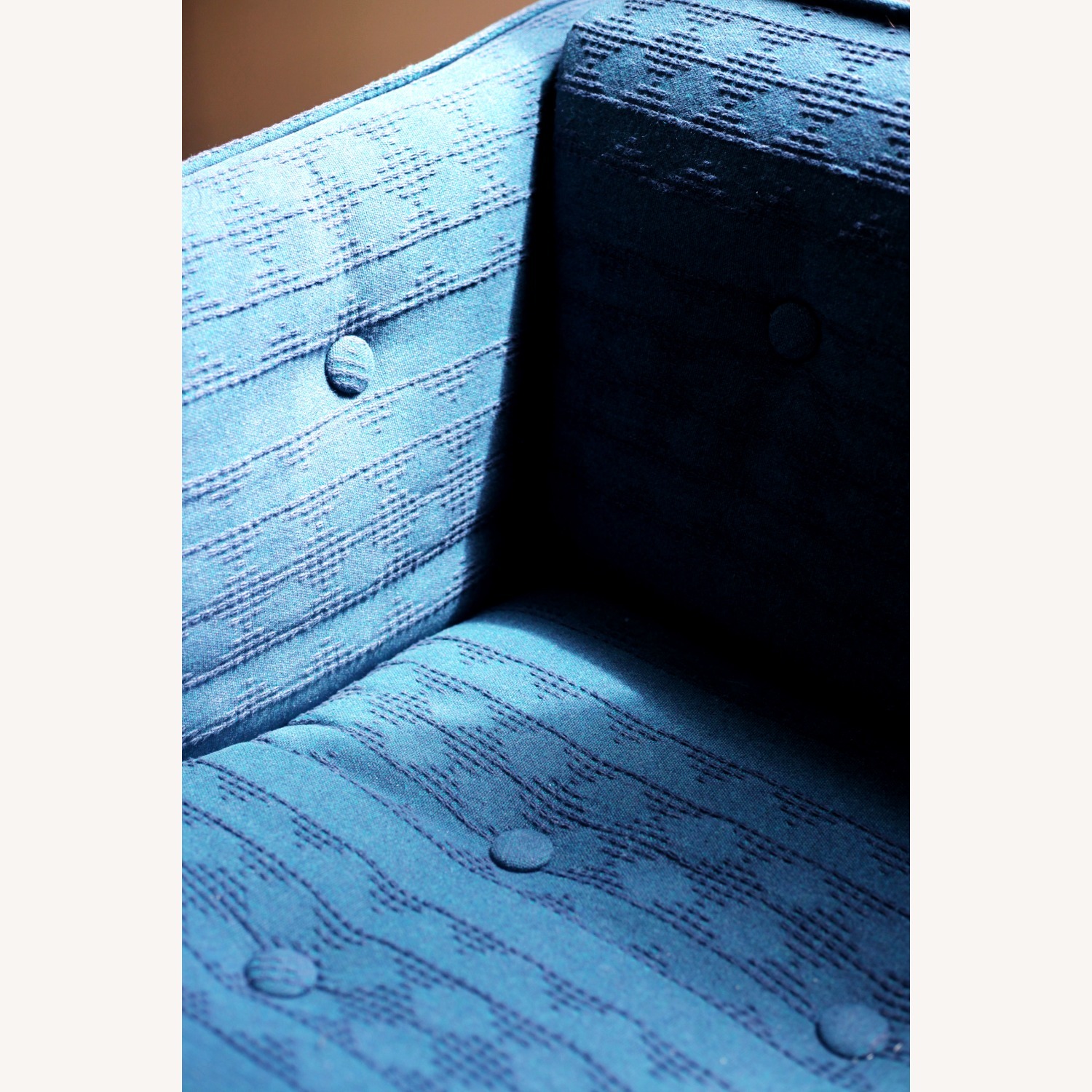 Vintage 1970s Oak Frame Sofa - image-8