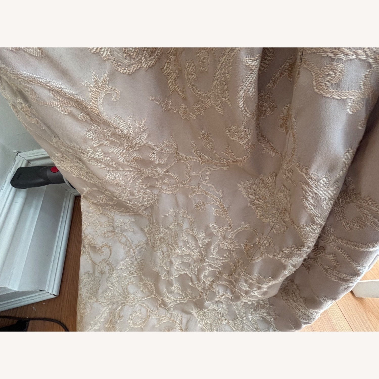 2 Sets of 3 Piece Custom Drapes in Taupe - image-3