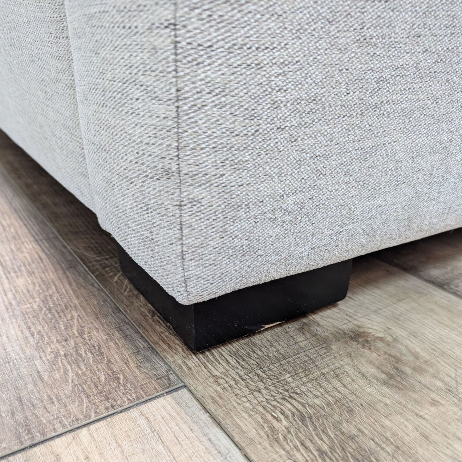 Living Spaces Neutral Gray Sectional Sofa - image-2