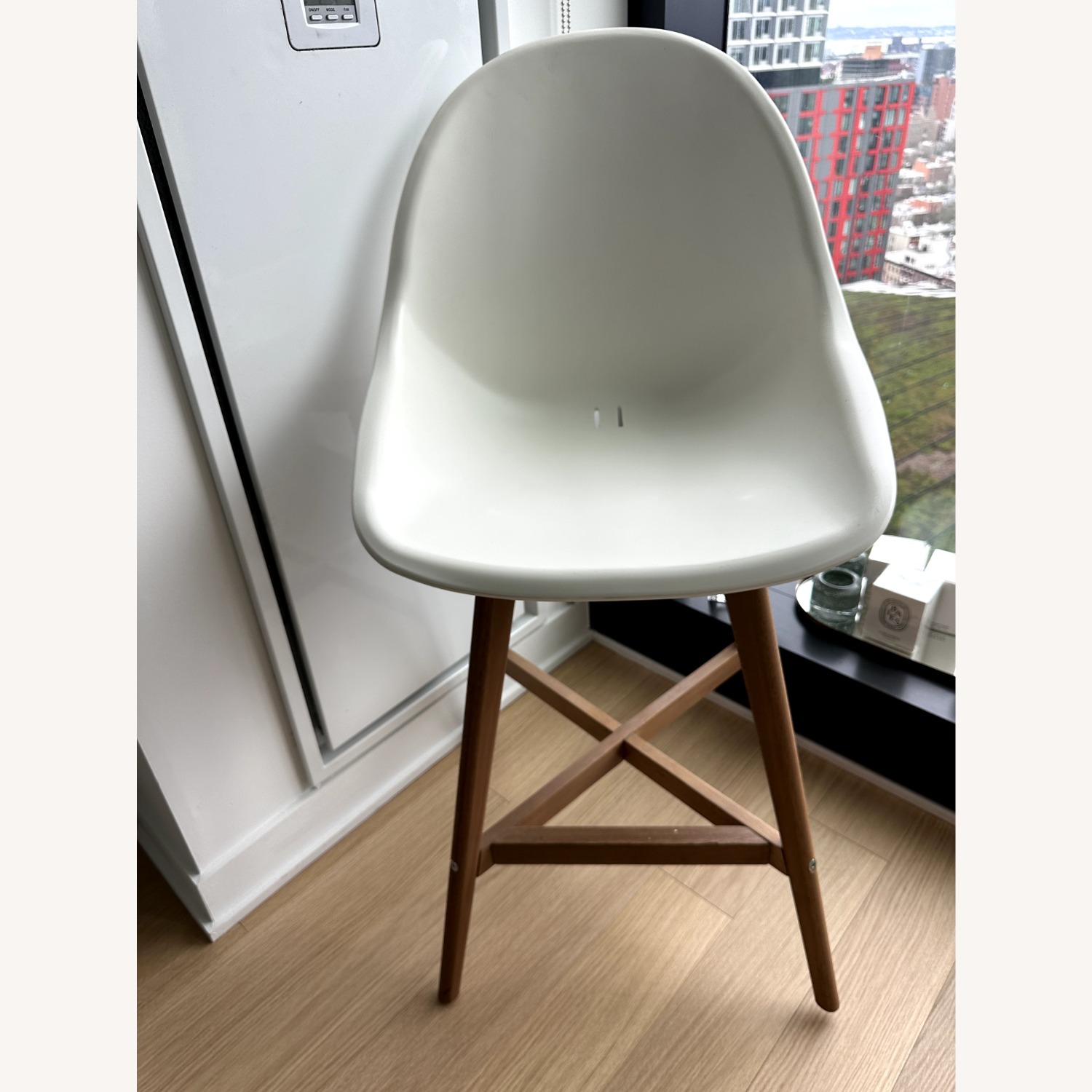 Wayfair Modern White Bar Stools Set of 3 - image-2