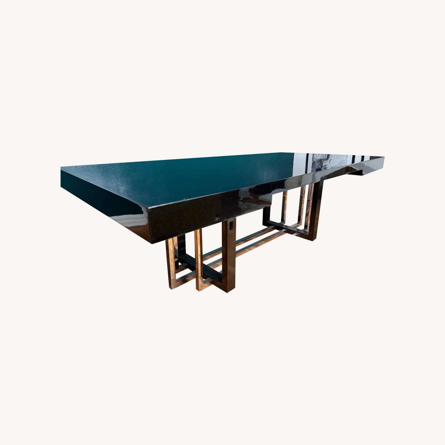 Black Lacquer Dining Table - image-0