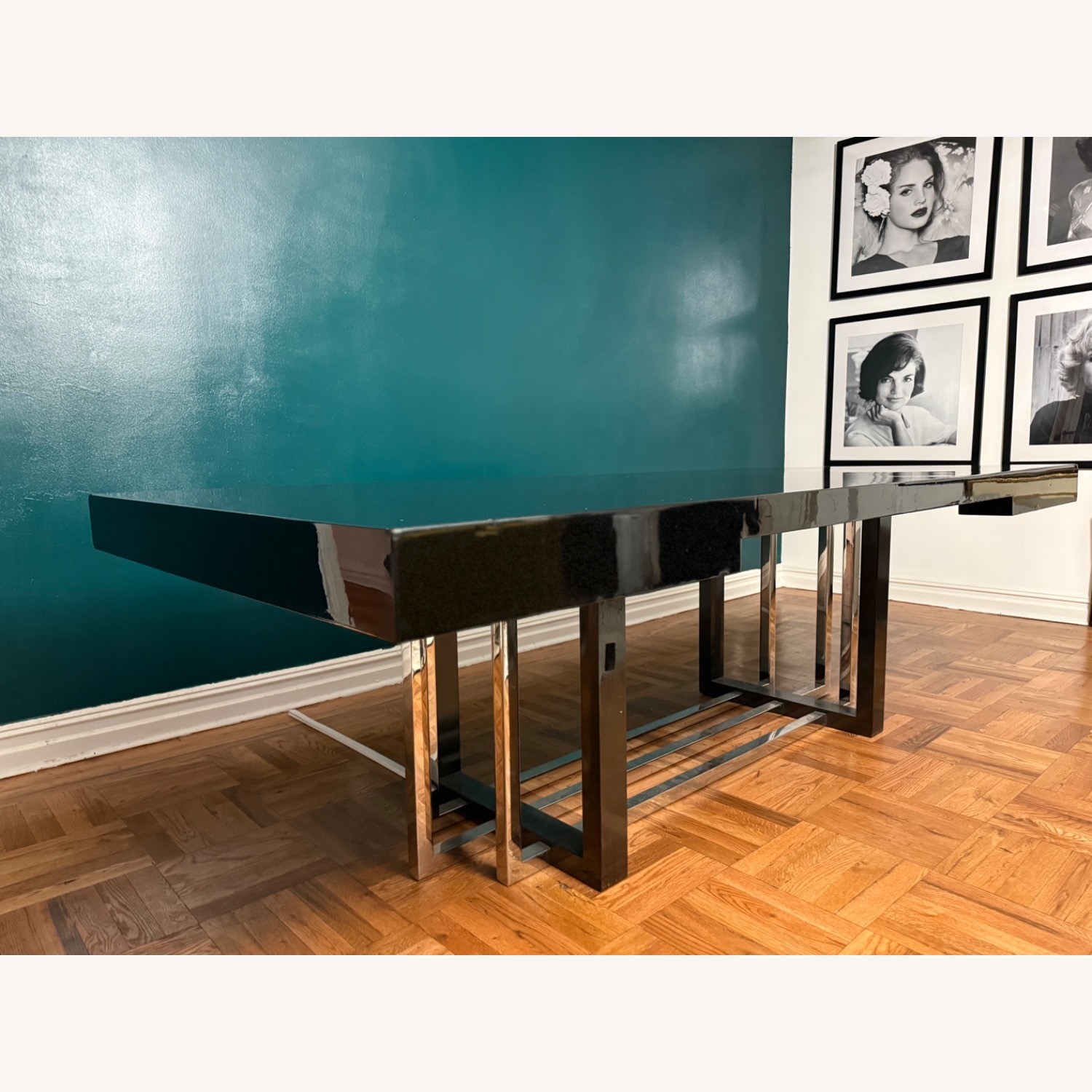 Black Lacquer Dining Table - image-2