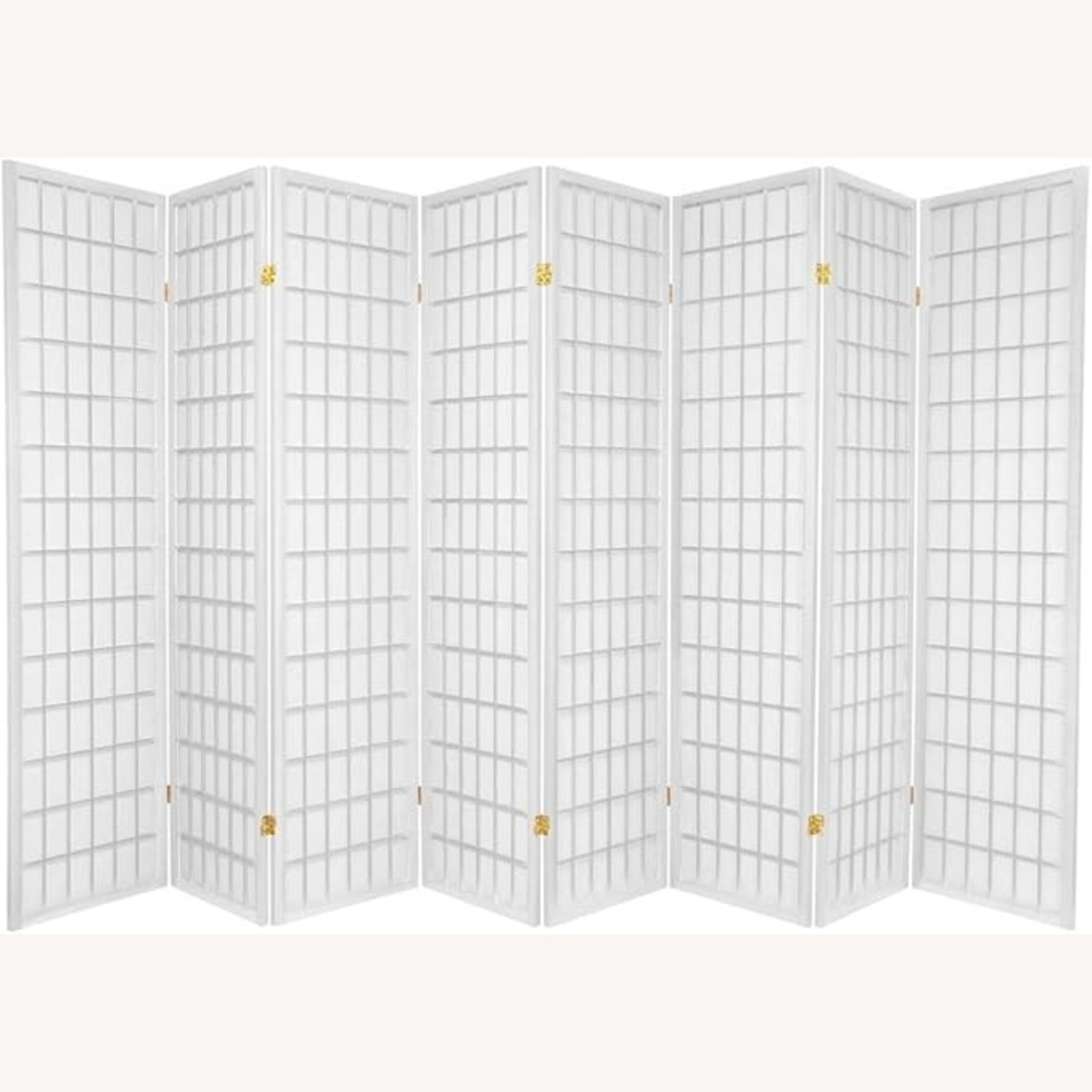 Squared 7 Panel Room Divider White - image-5