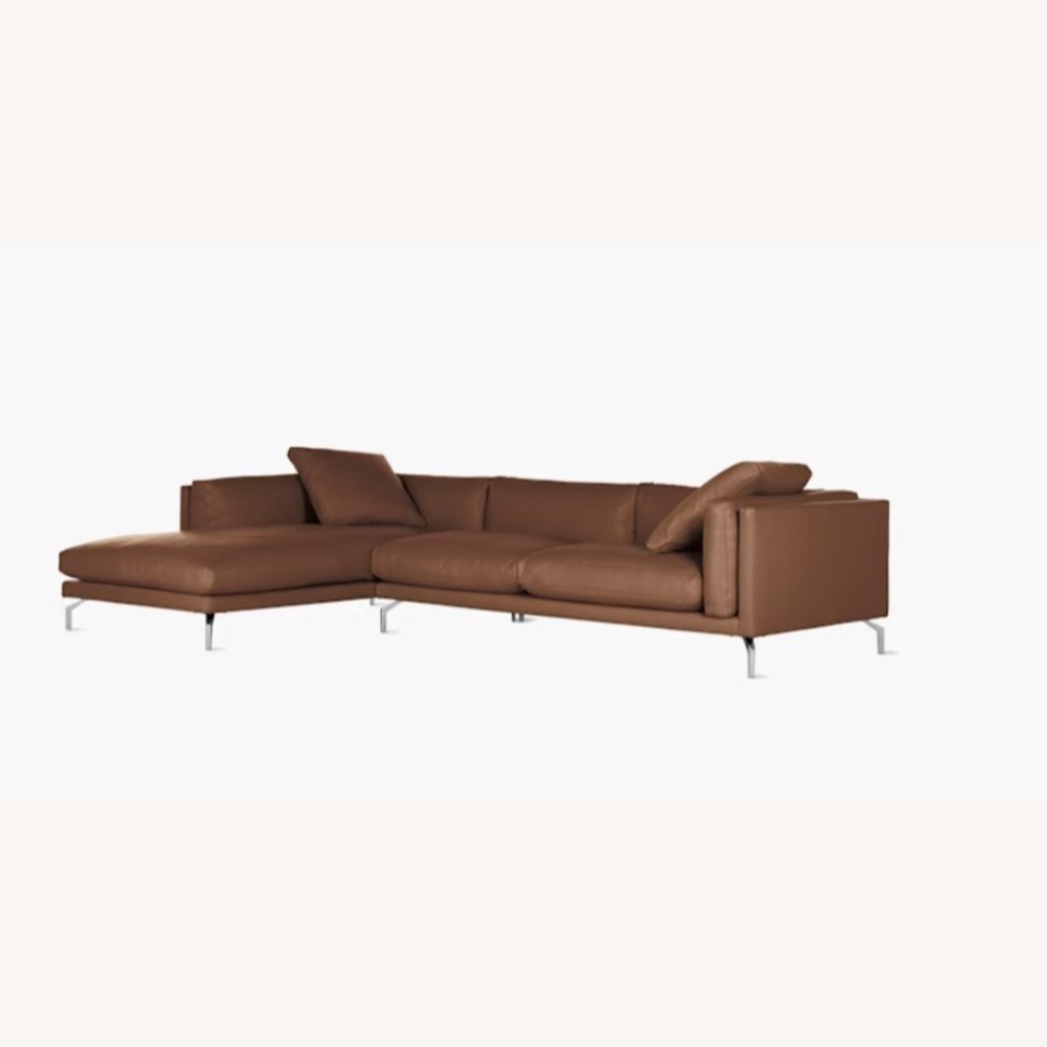  Design Within Reach Como Sectional Leather Sofa  - image-0